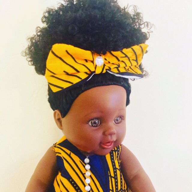 African American Baby Doll with African Clothing/Akua