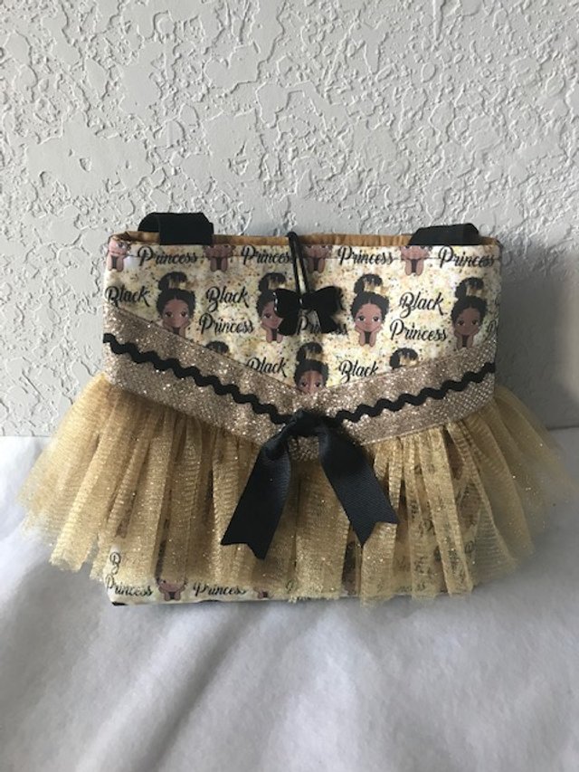 Girls Handbag/Black Princess Bag for Kids