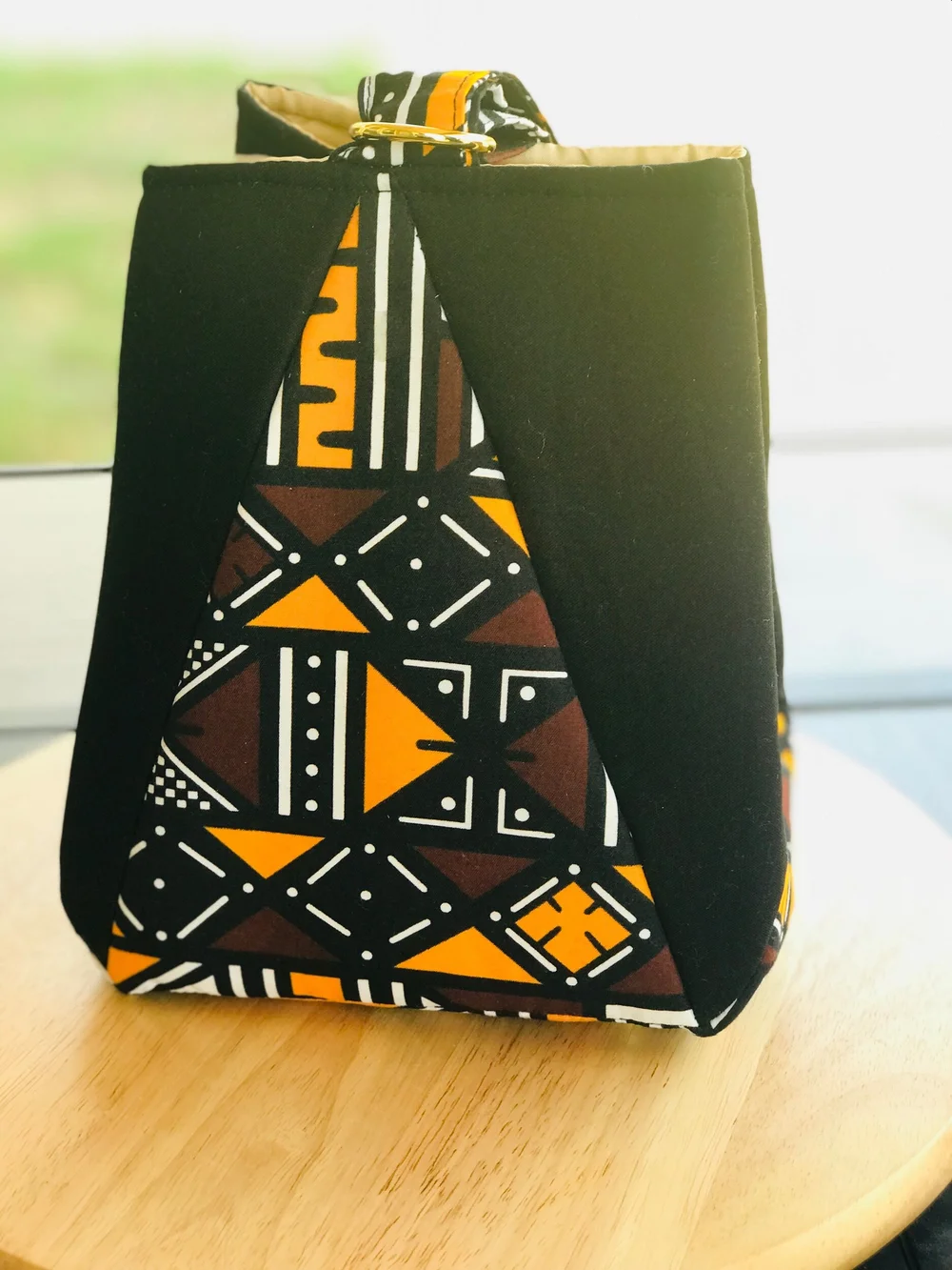 Handmade Japanese Style Bag with Mud cloth — CeciNicole