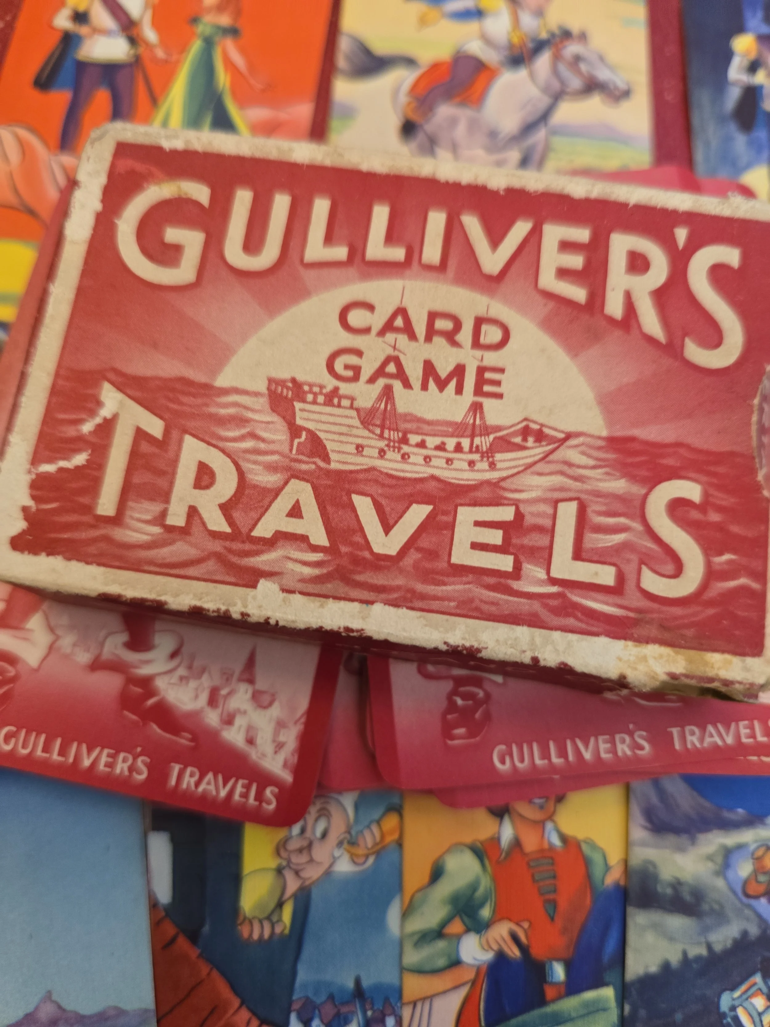 Mid-century children's card game based on Gulliver's Travels.