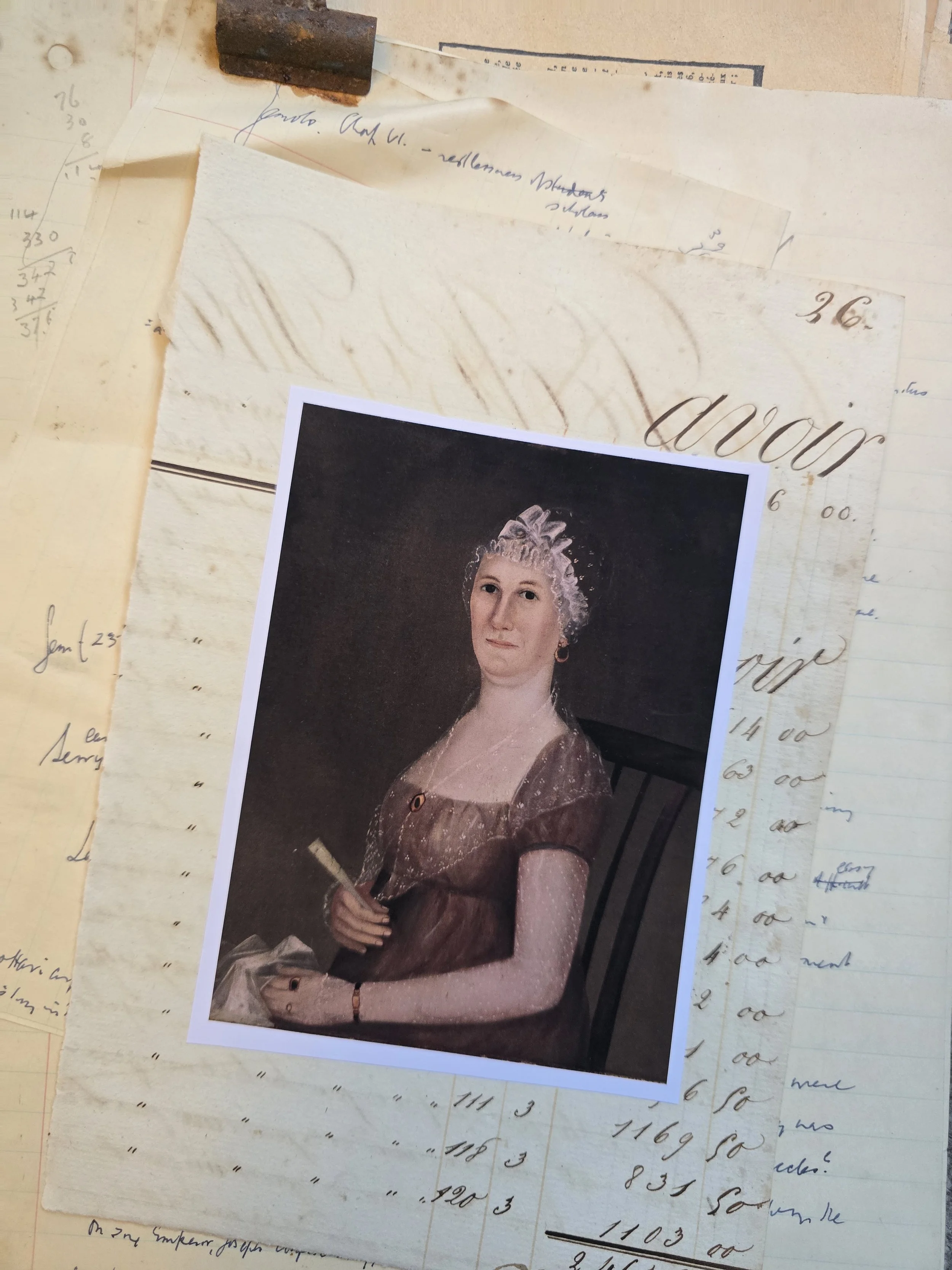 Portrait on an 1829 Ledger Page