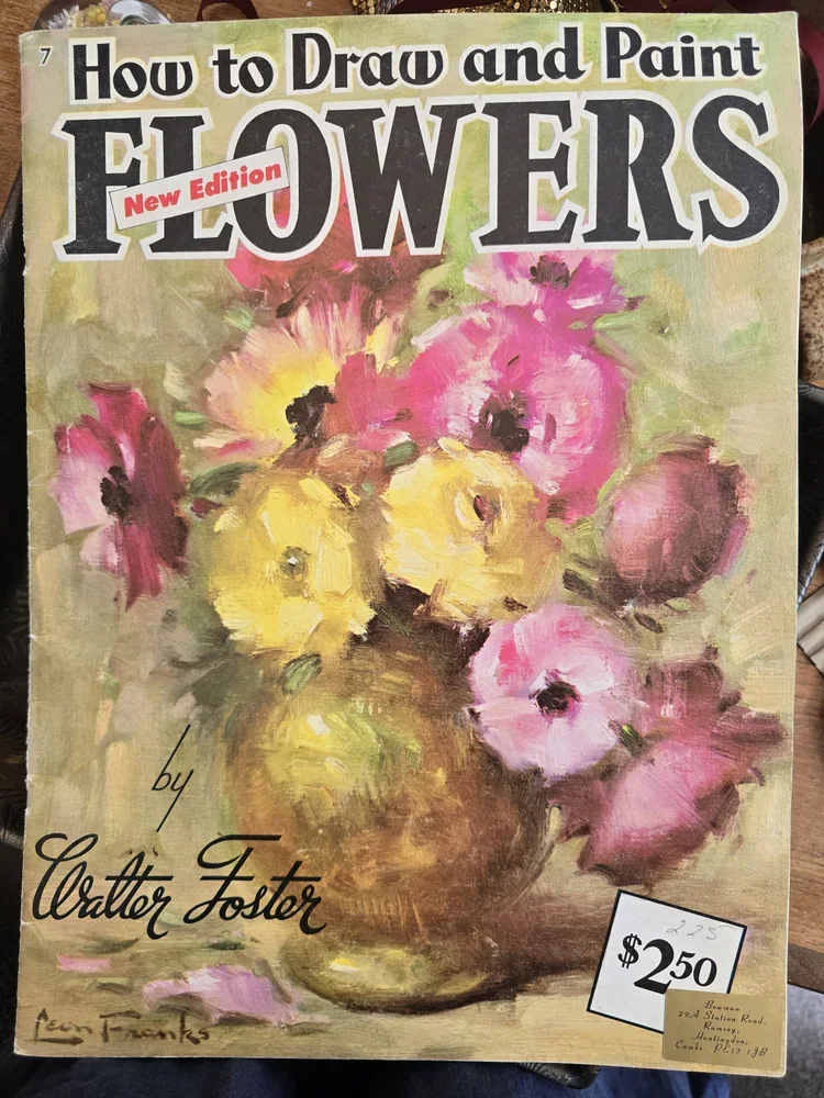 Vintage Book of Floral Paintings