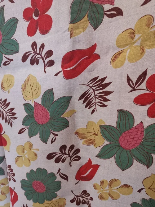 Vintage Floral Cotton Fabric
