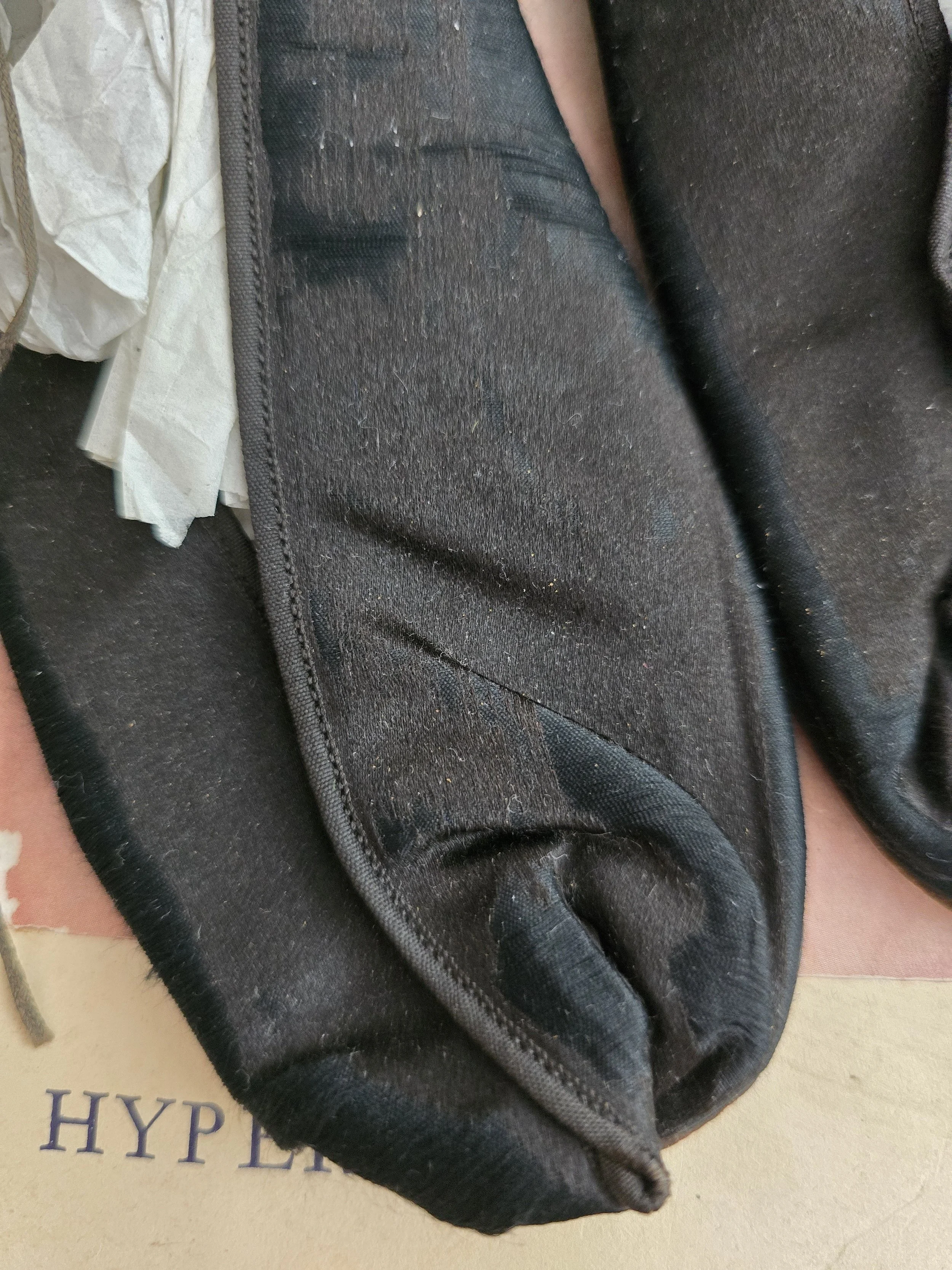 Rare French late Victorian silk slippers for collectors.