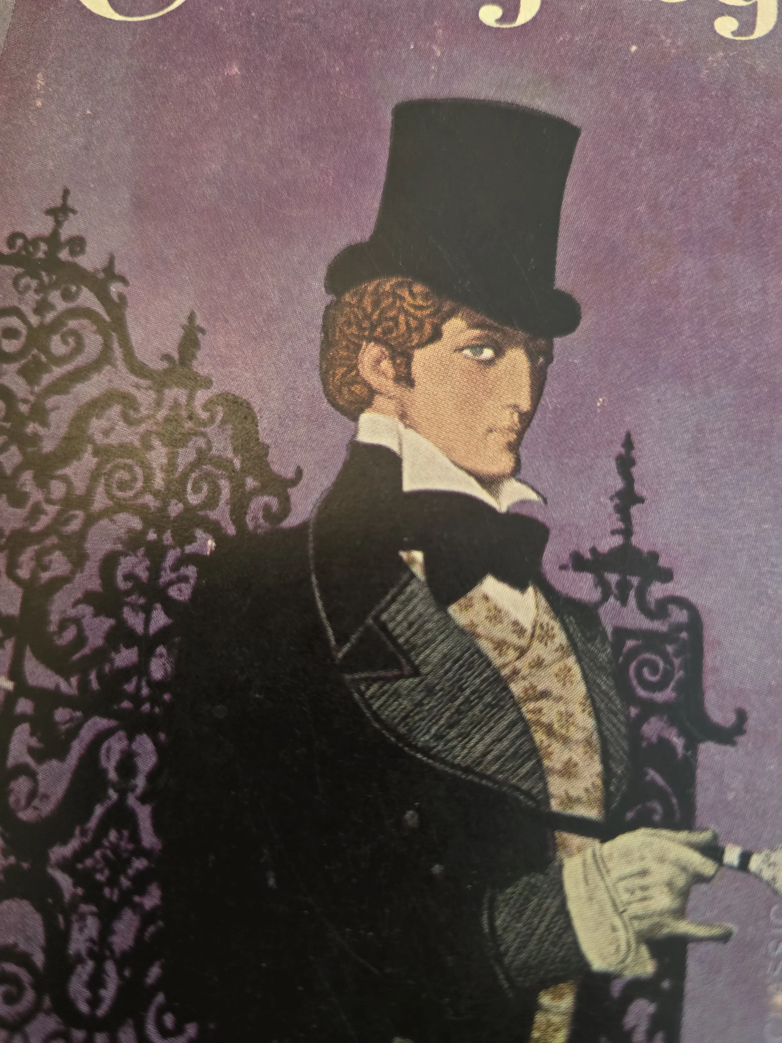Mid-century paperback copy of Coningsby by Benjamin Disraeli showing age, wear, and atmospheric cover illustration (Copy)