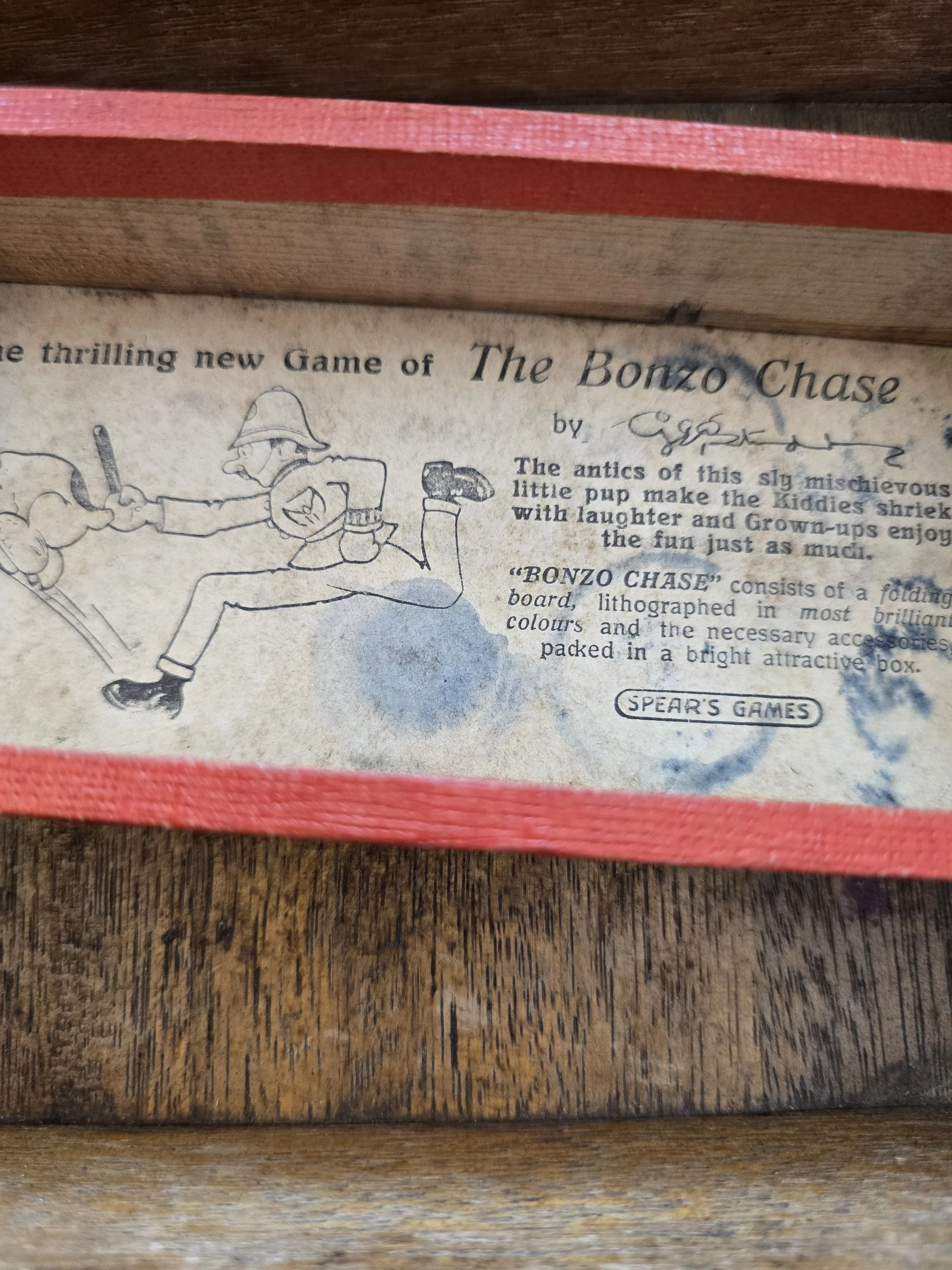 Spear's Games illustrated advertising panel
