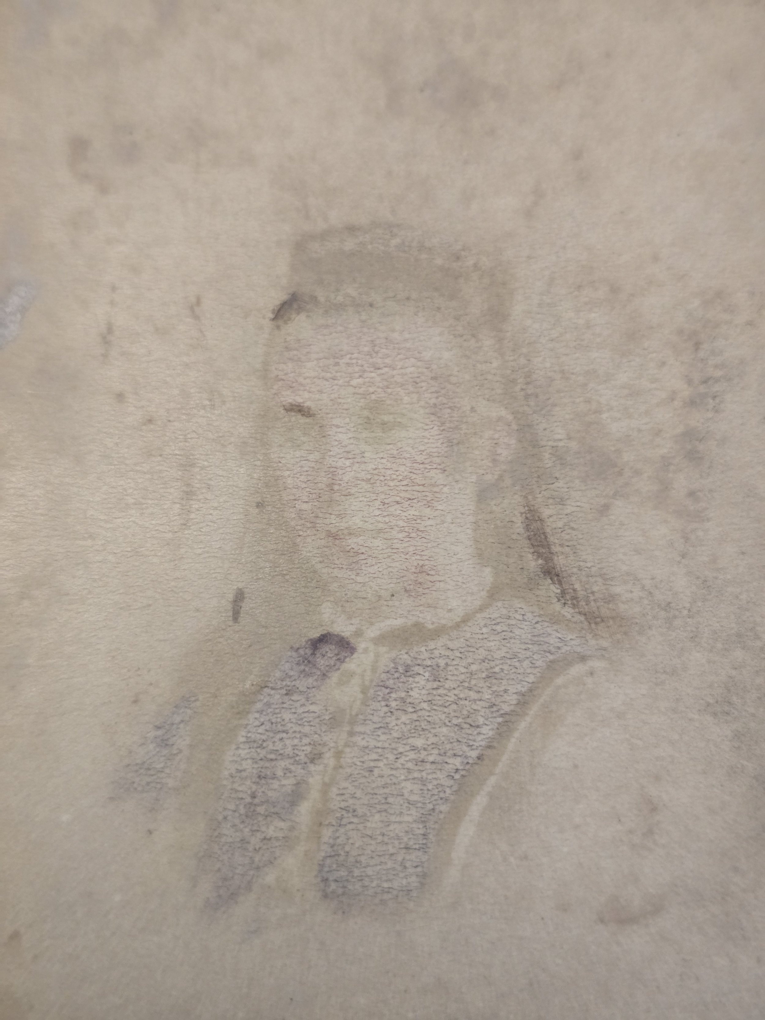 Faded 1874 Victorian portrait photograph of a young woman