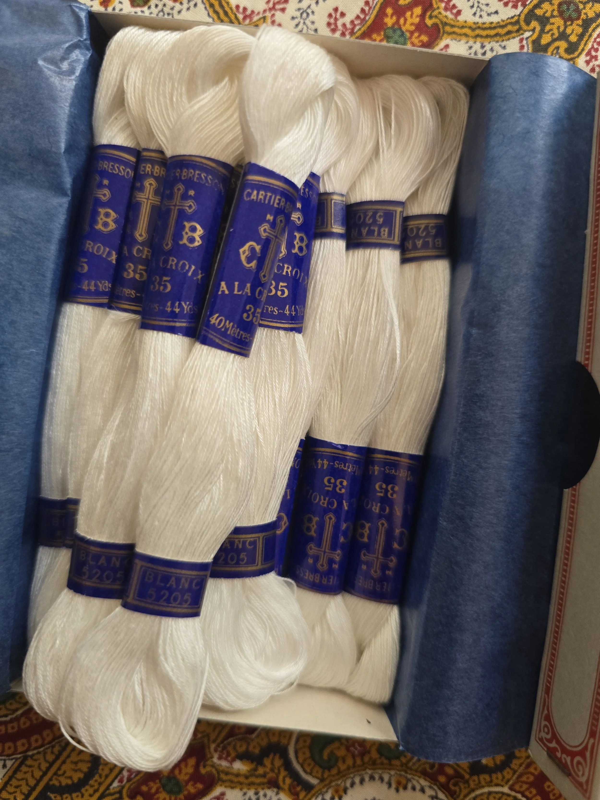 Vintage Cartier-Bresson Embroidery Cotton Set | 12 Skeins in Original Presentation Box