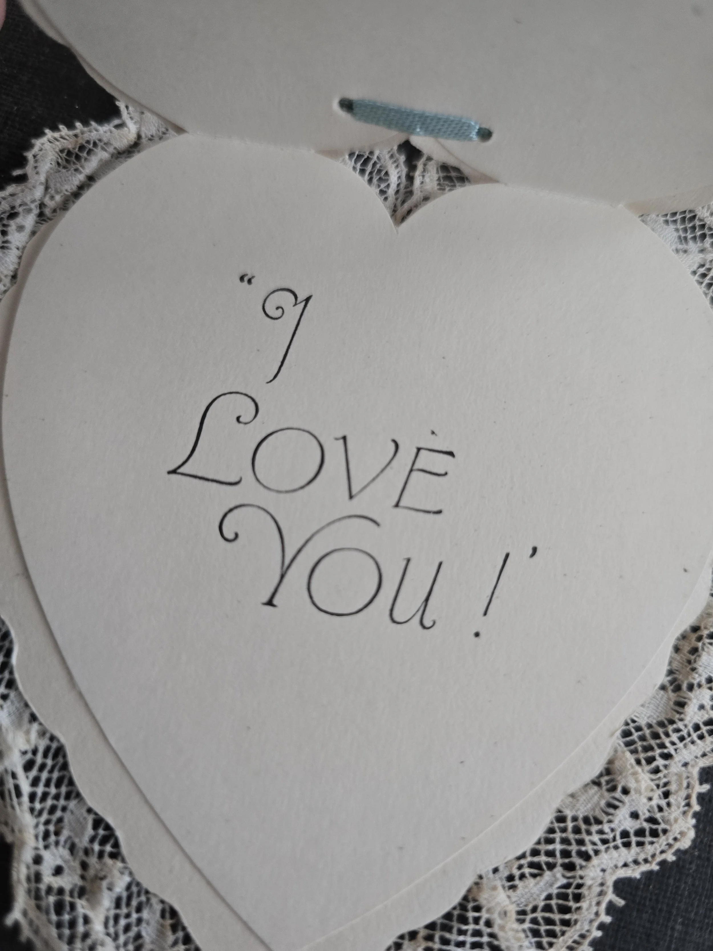 Original envelope accompanying an unused vintage British Valentine card, showing postal-style printing and age-related wear.