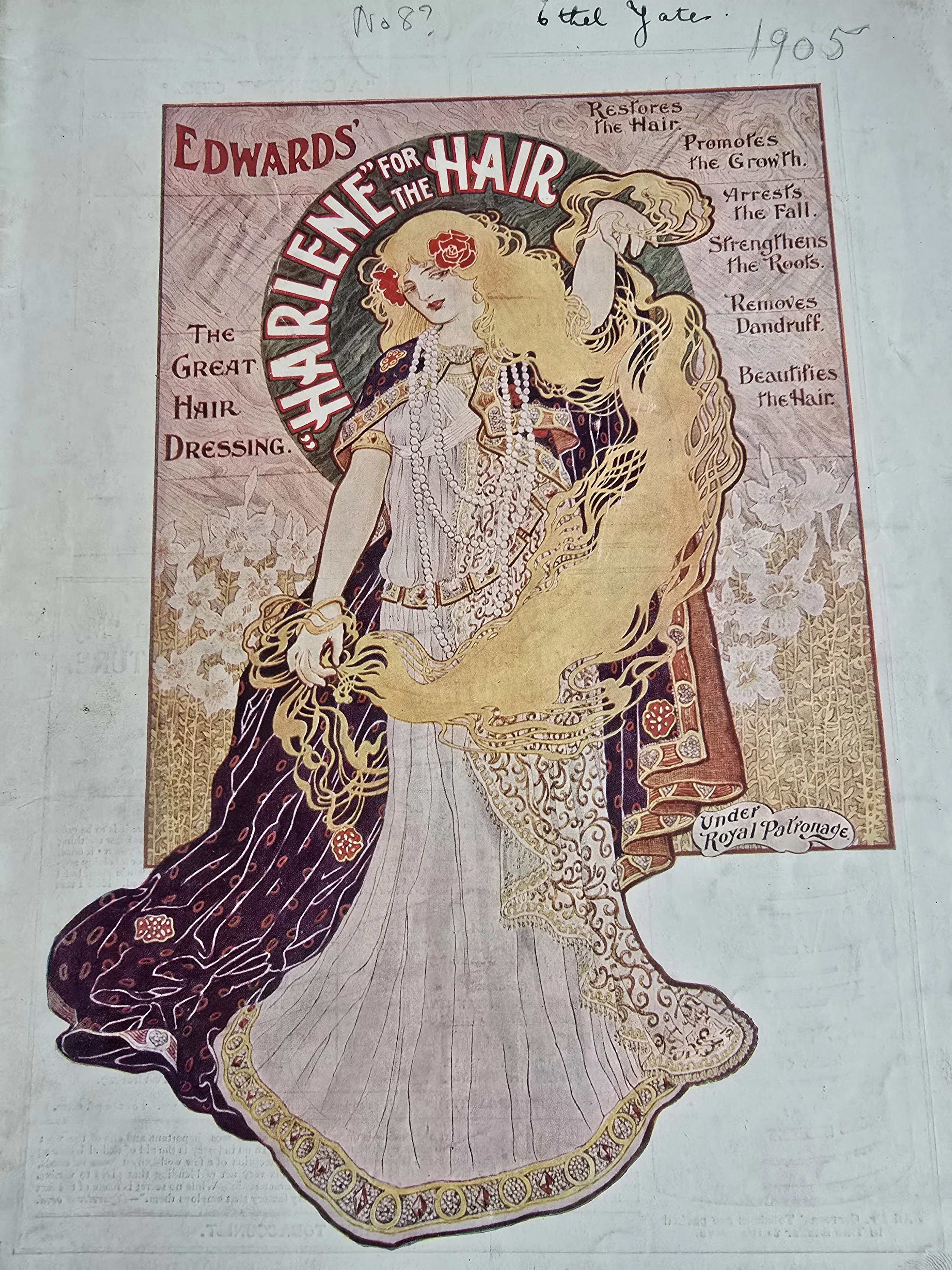Front cover of 1905 issue of The Play Pictorial featuring a young Edwardian woman