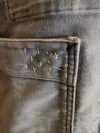 1960s French moleskin chore coat customised with sashiko and antique fabric patches.