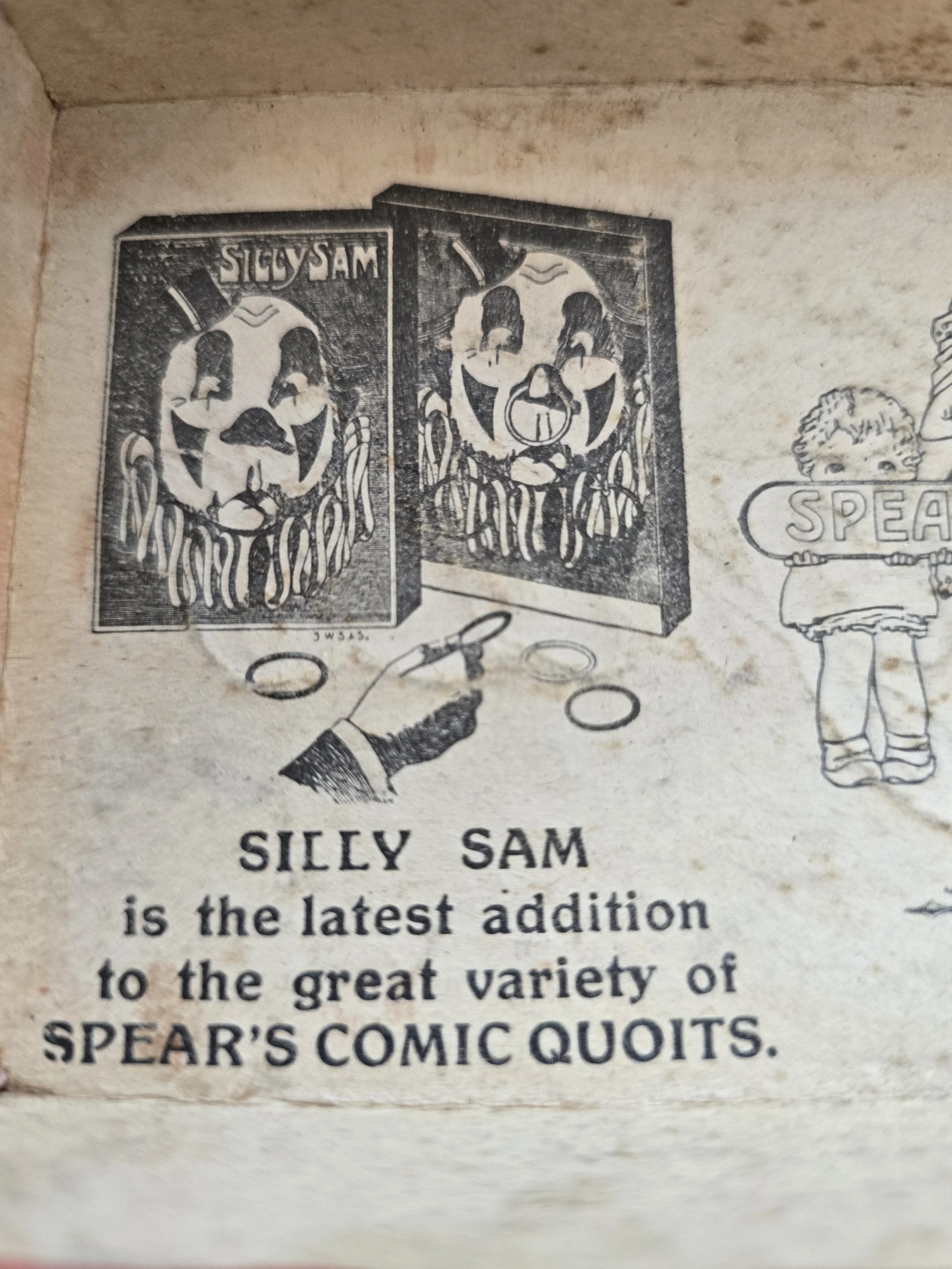 Spear's Games illustrated advertising panel