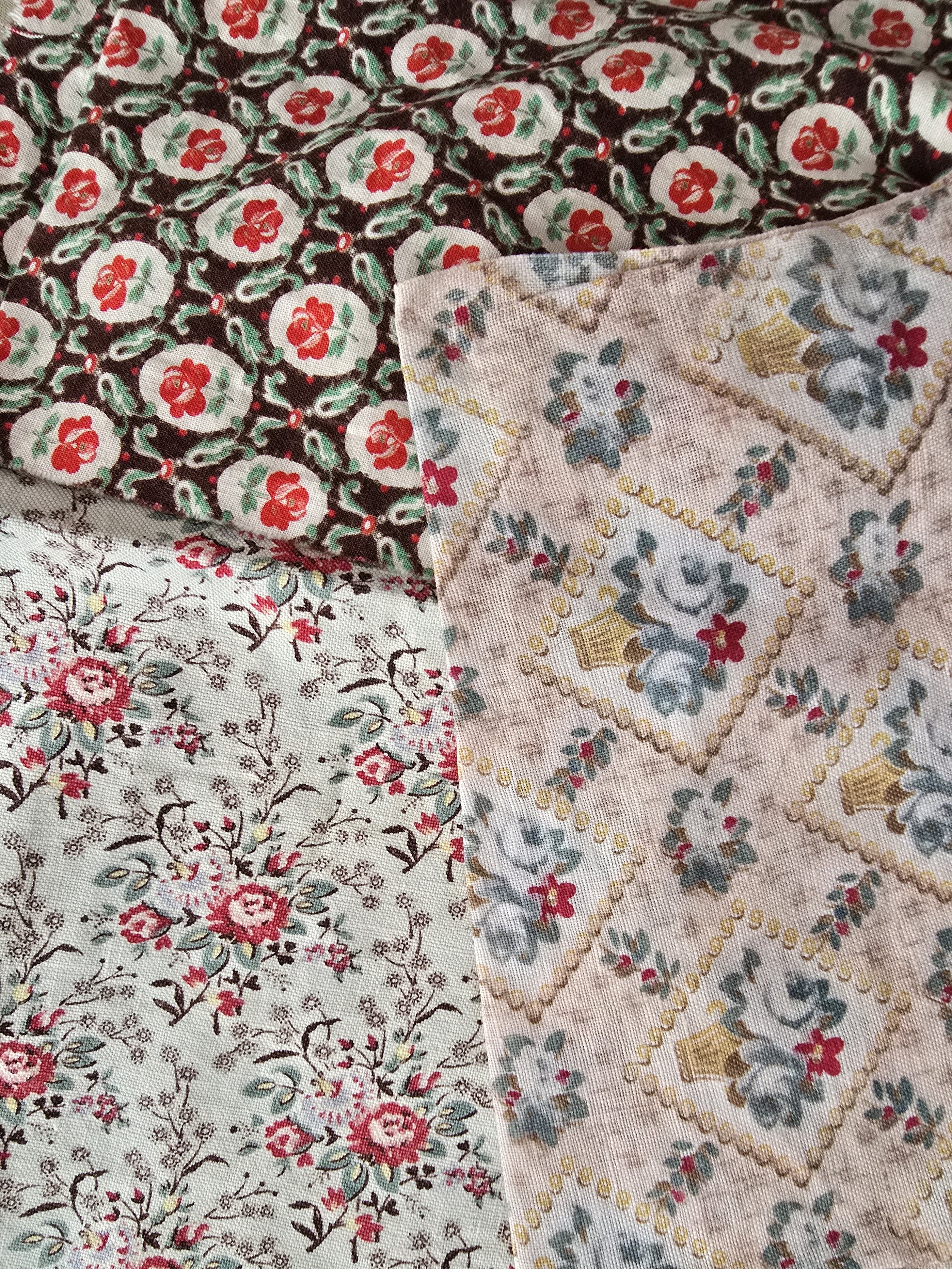 French floral remnants with patina and texture
