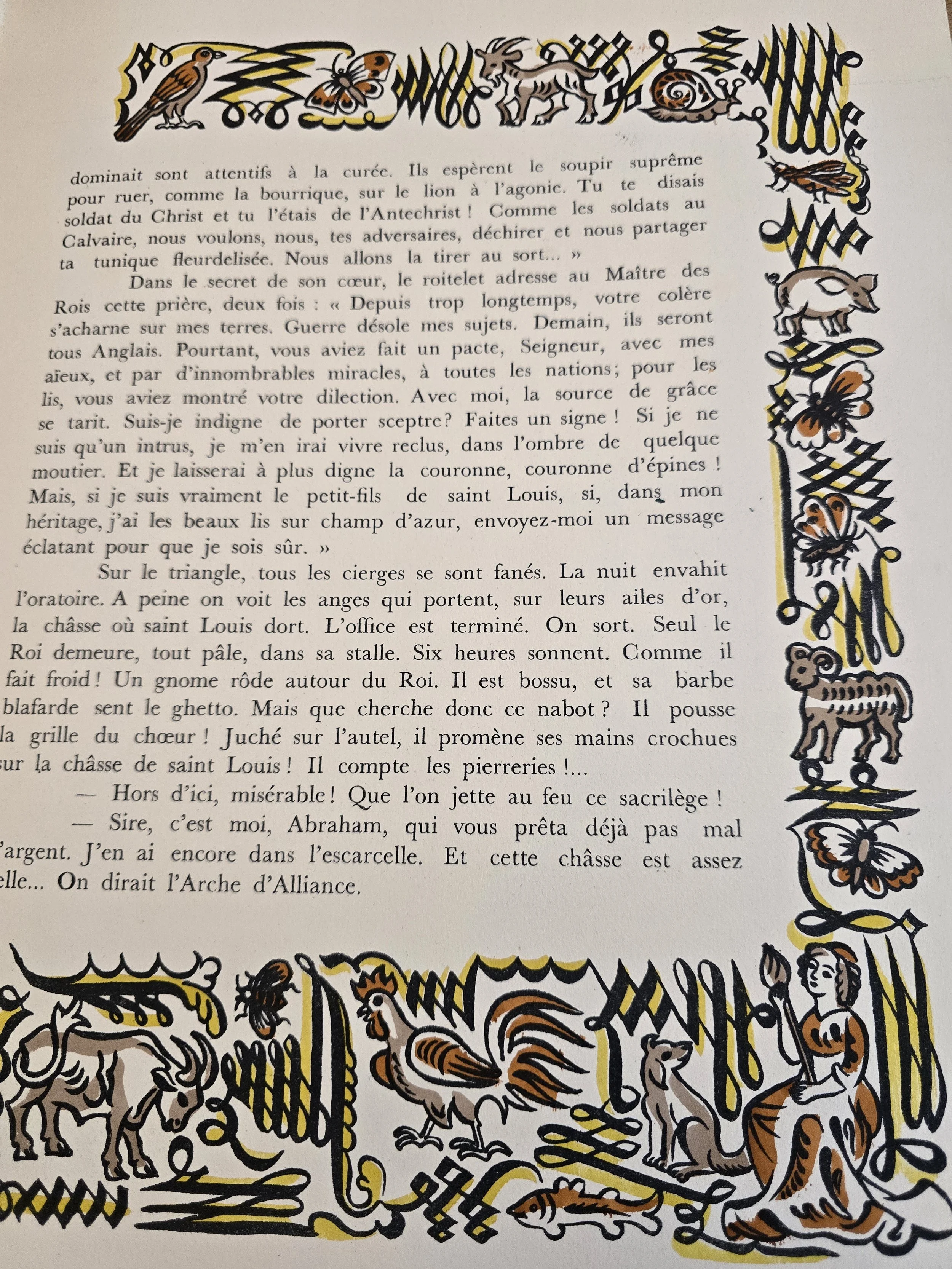 Early twentieth century French illustrated volume with medieval inspired decorative scenes (Copy)