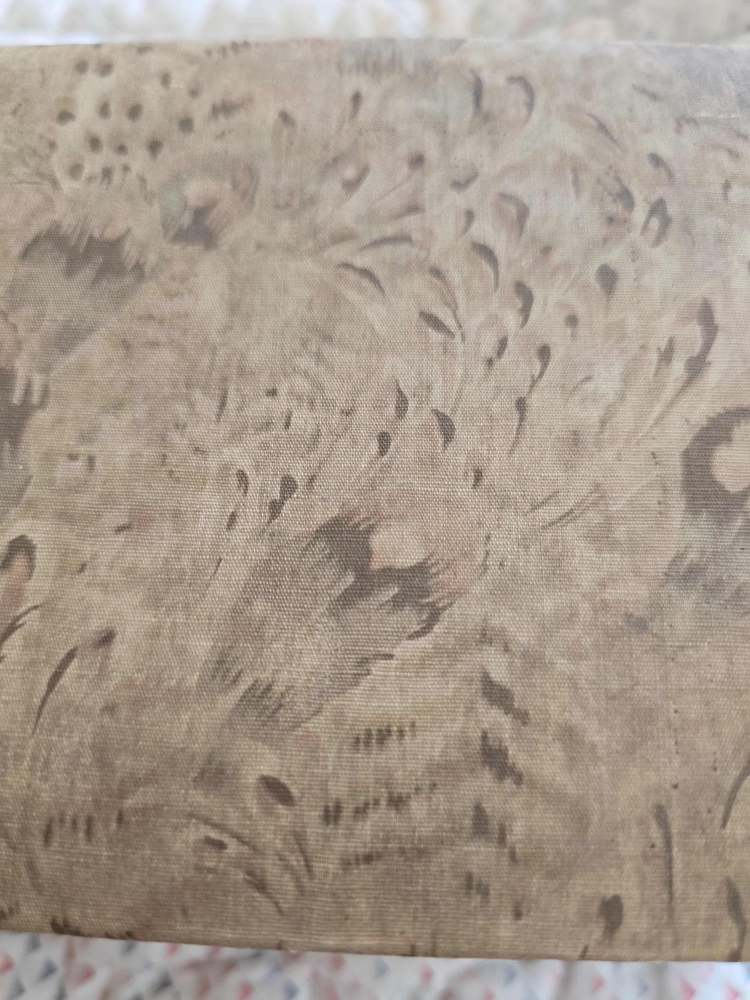 Decorative vintage keepsake box with worn corners and beautifully faded colours.