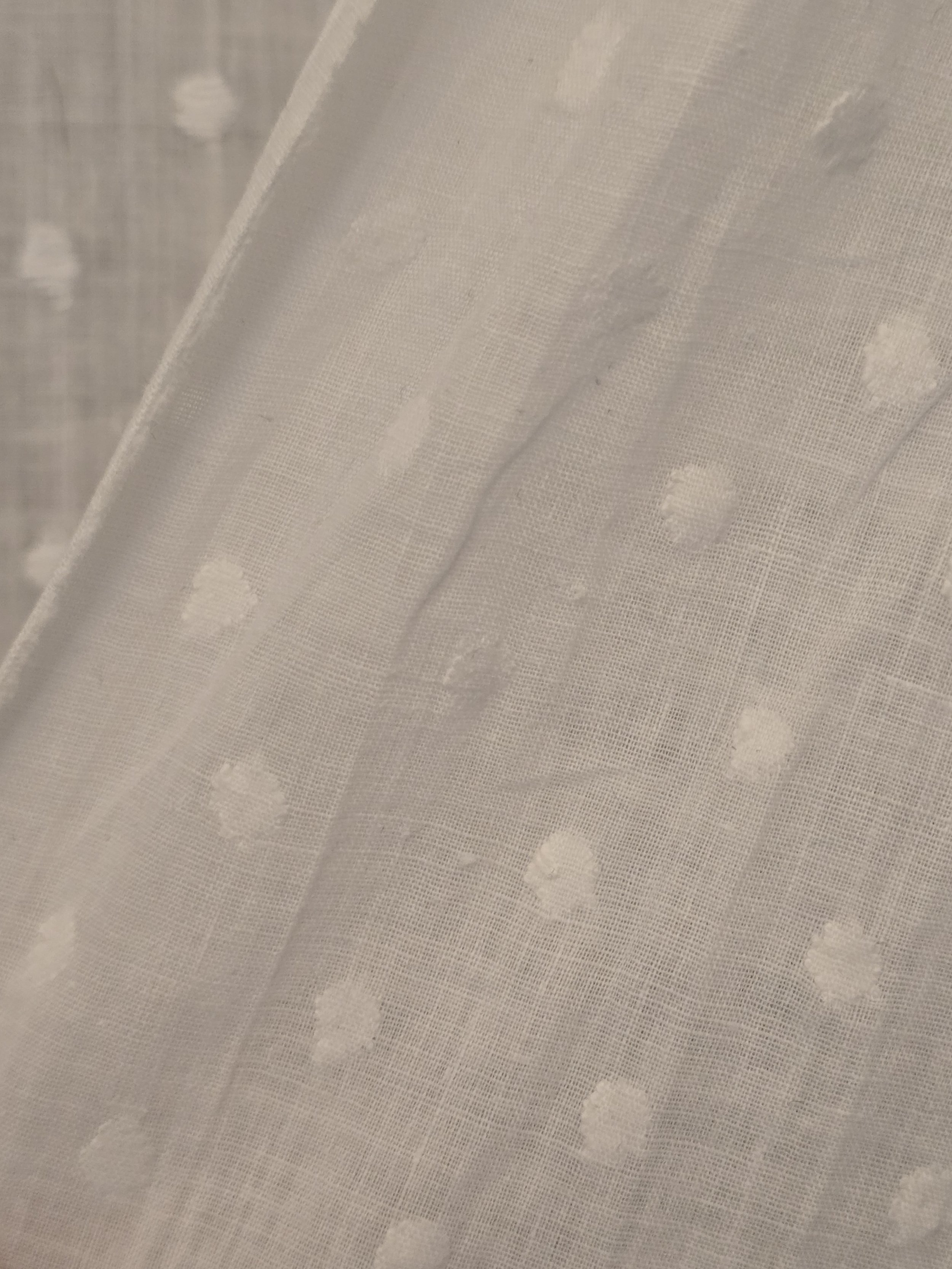 Detail of evenly spaced woven dot texture