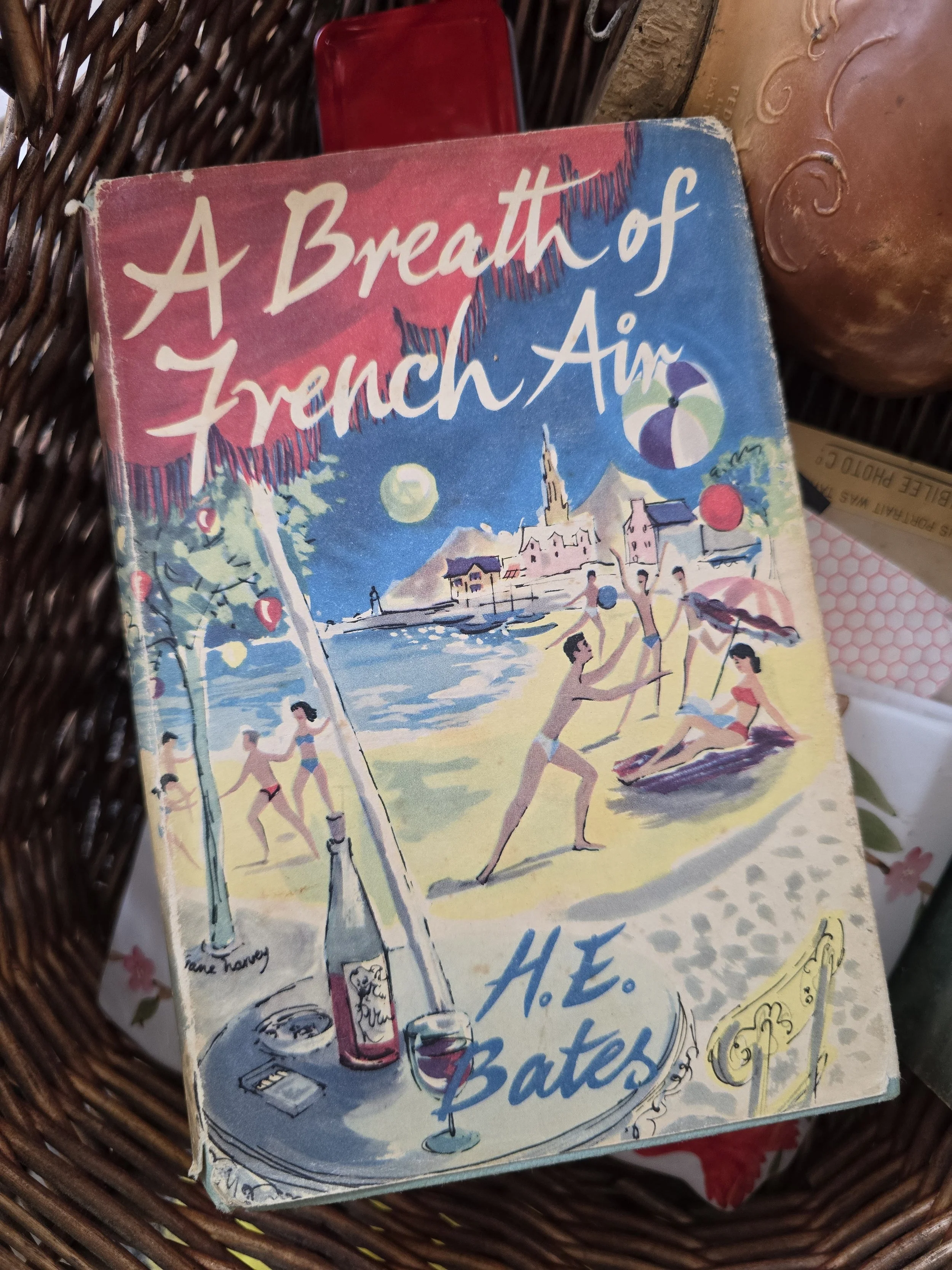 H.E Bates A Breath of French Air vintage book with dust jacket.