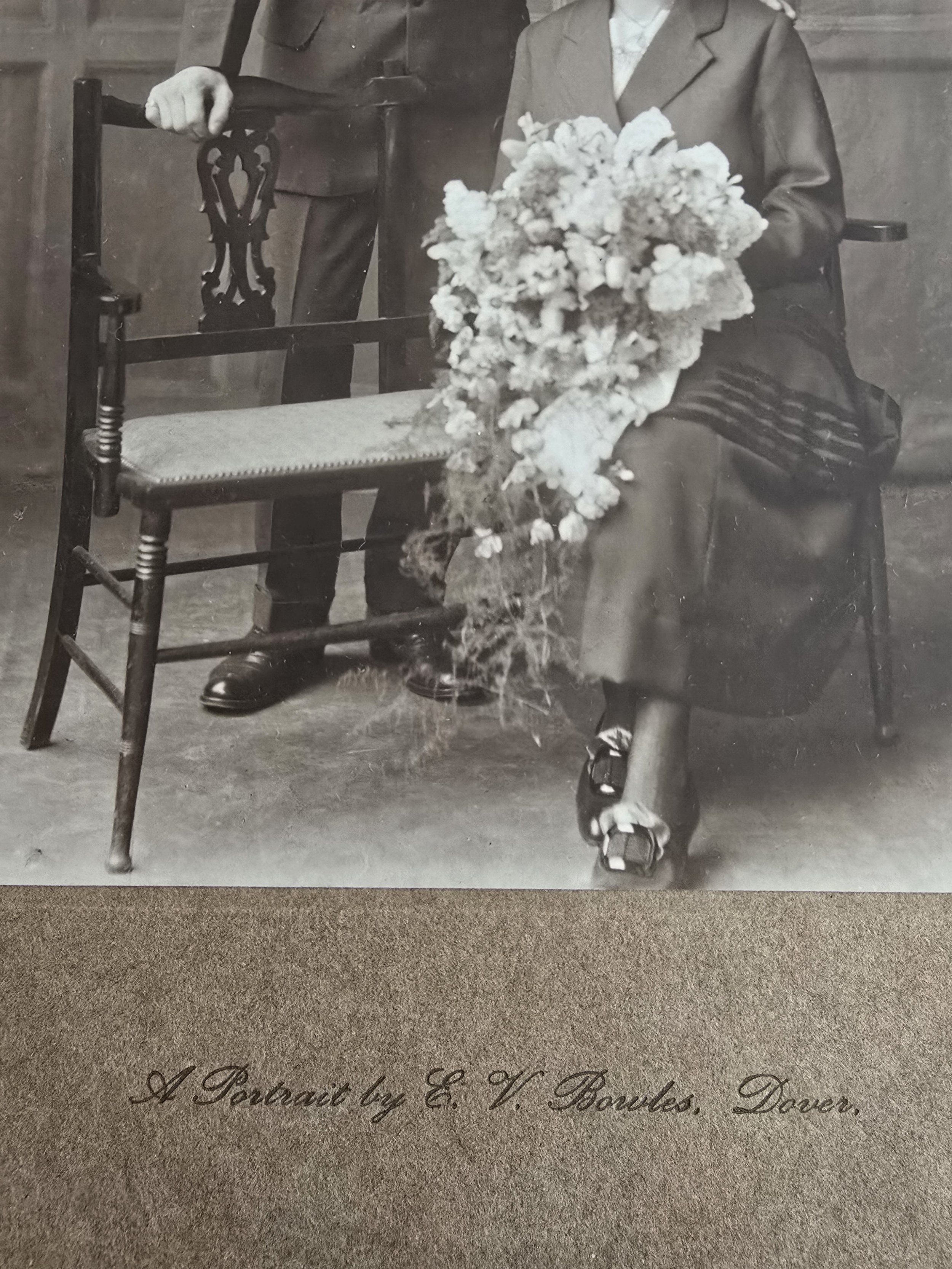Photographer’s embossed credit on mount: E.V. Bowles, Dover