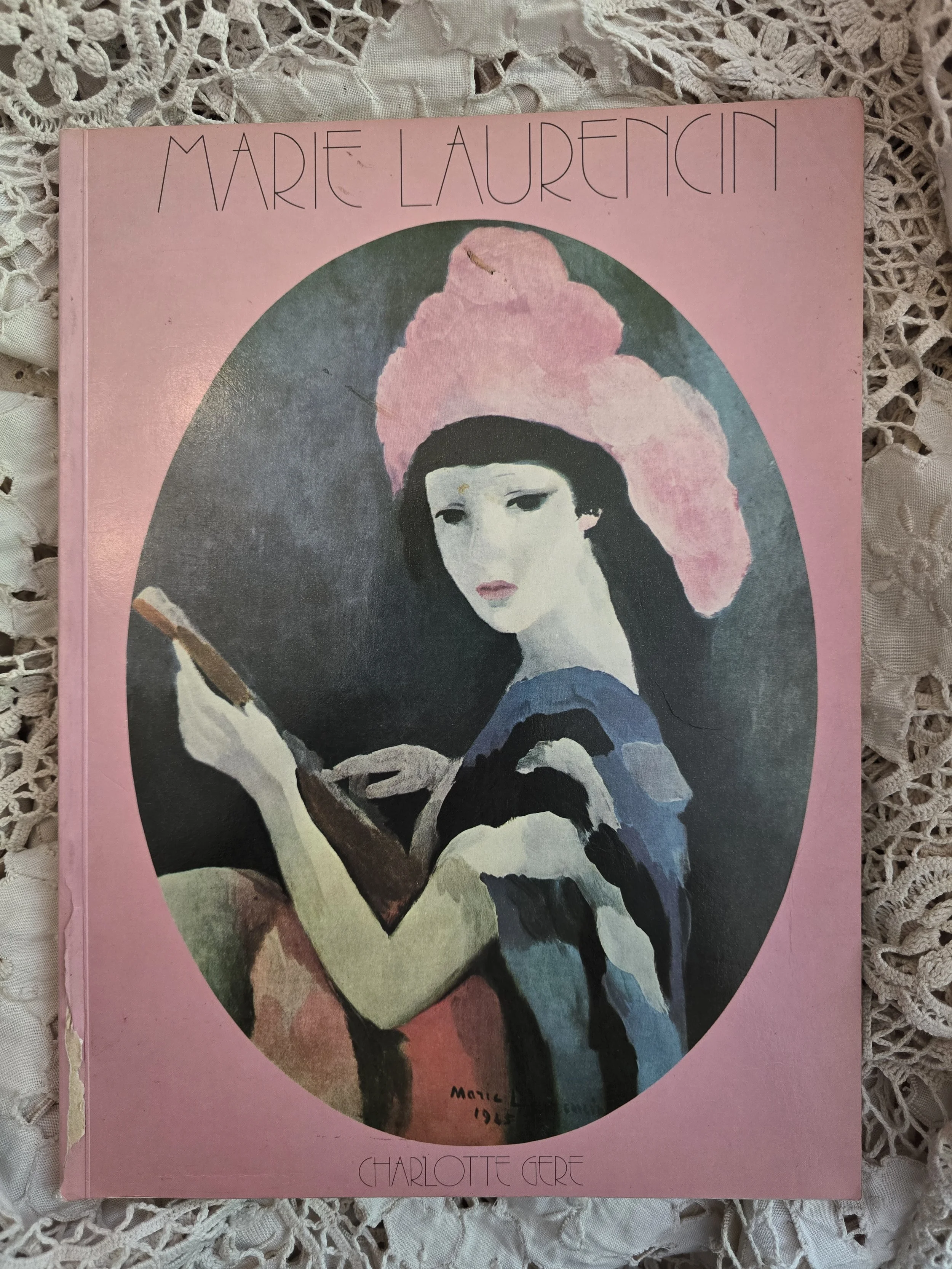 marie-laurencin art book cover 1977 portrait illustration