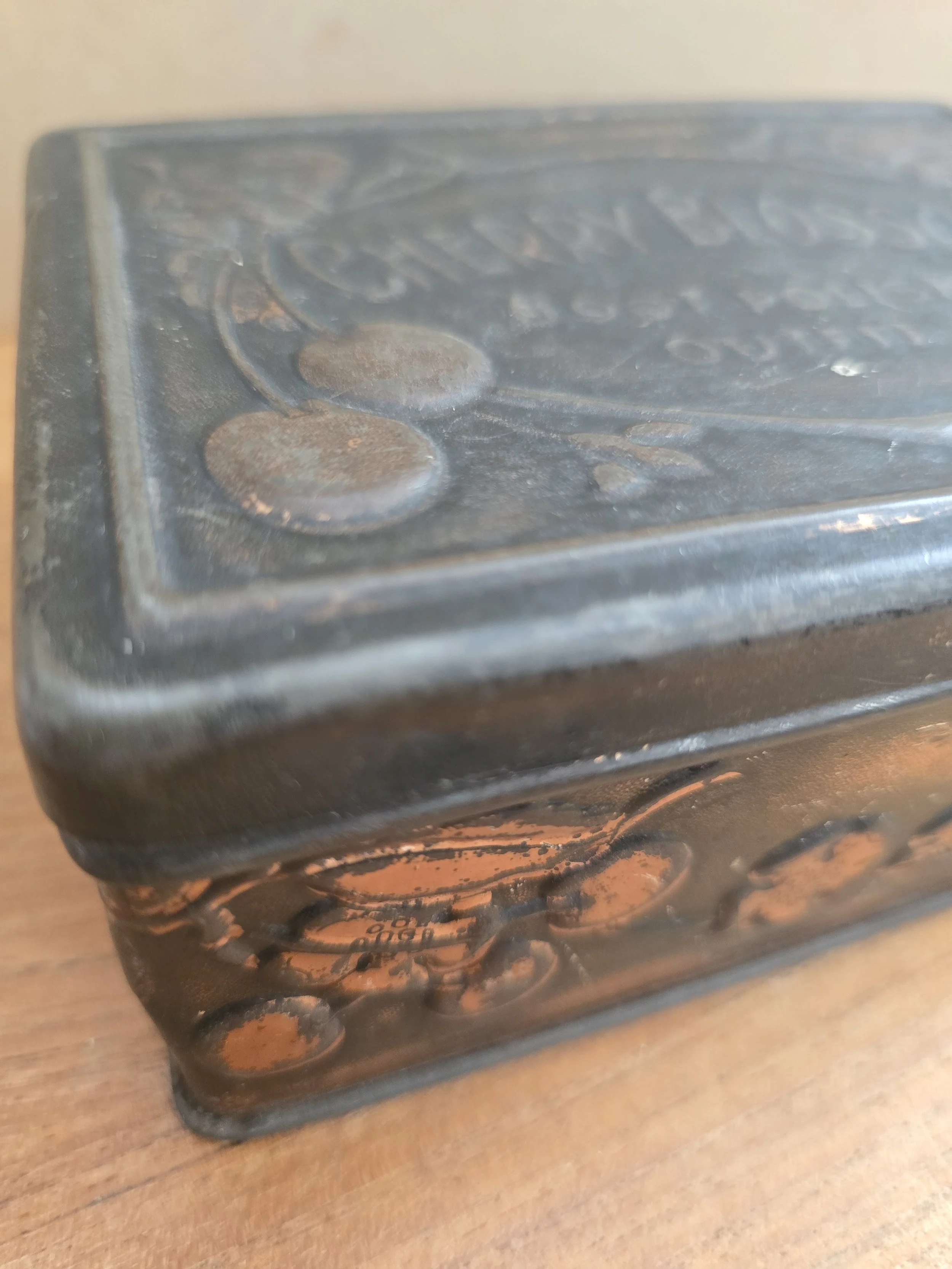 Early twentieth century Cherry Blossom advertising tin.