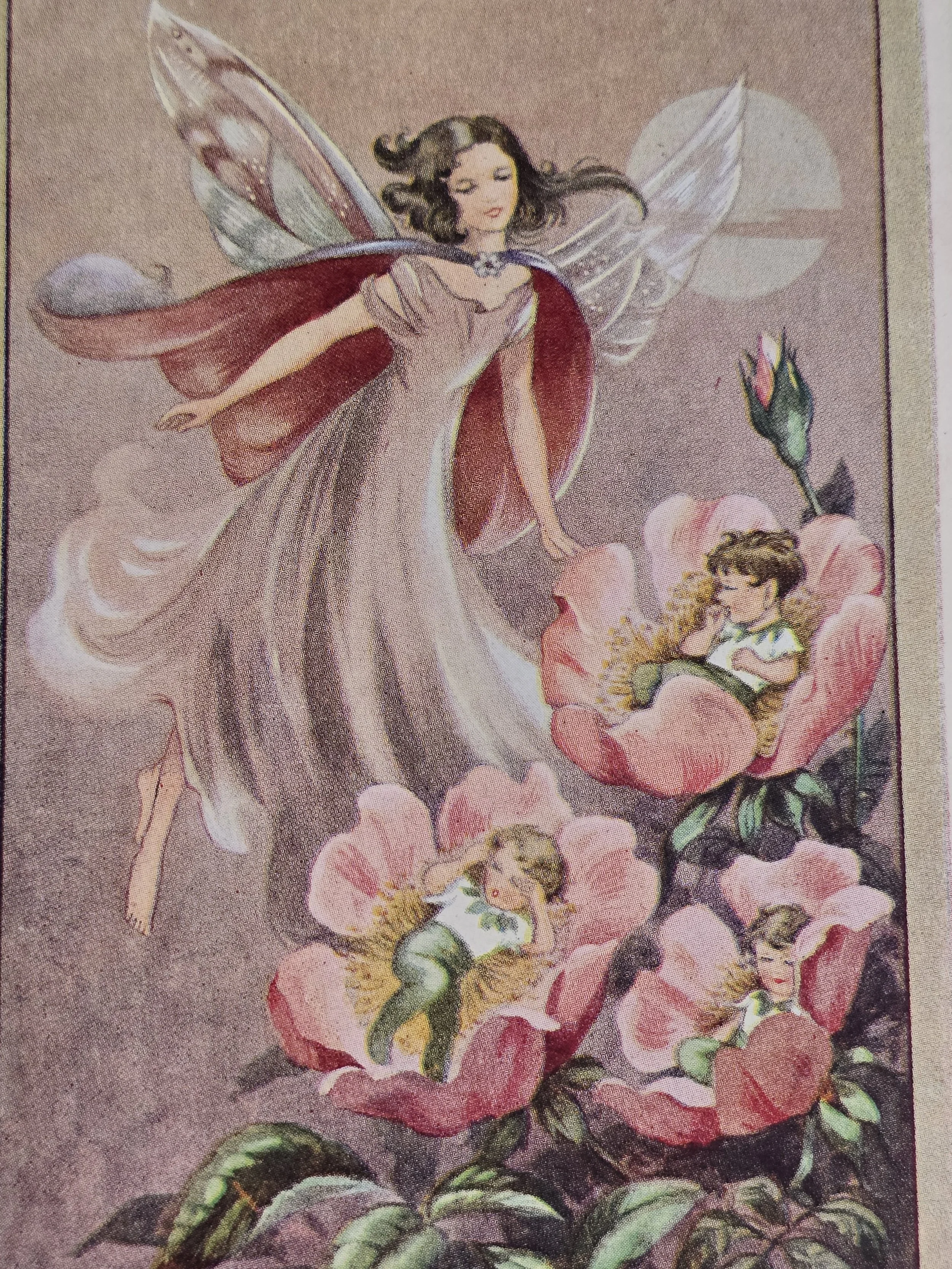 Vintage children's illustration cards by René Cloke with softly faded colours