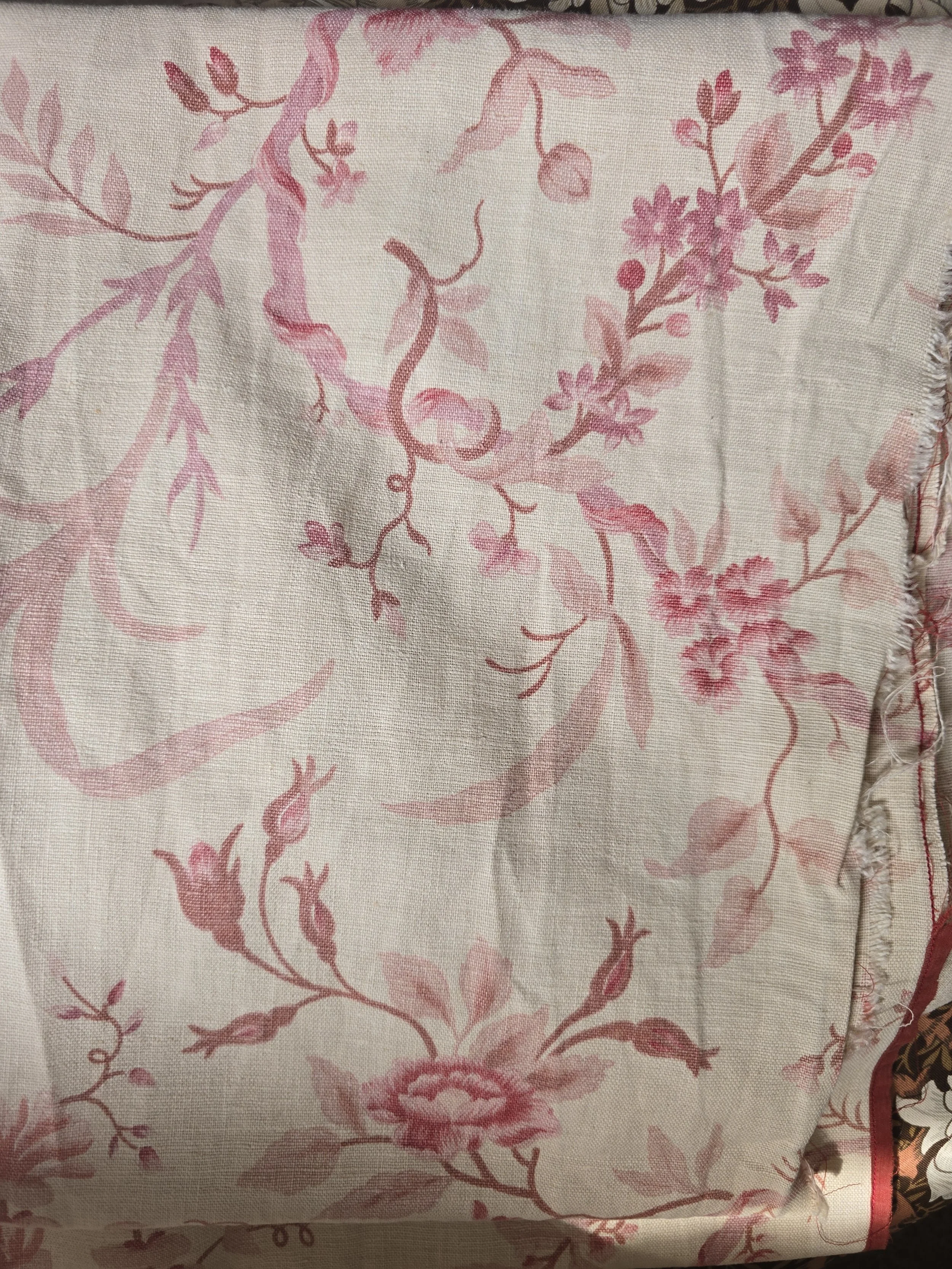 slubby linen blend french textile