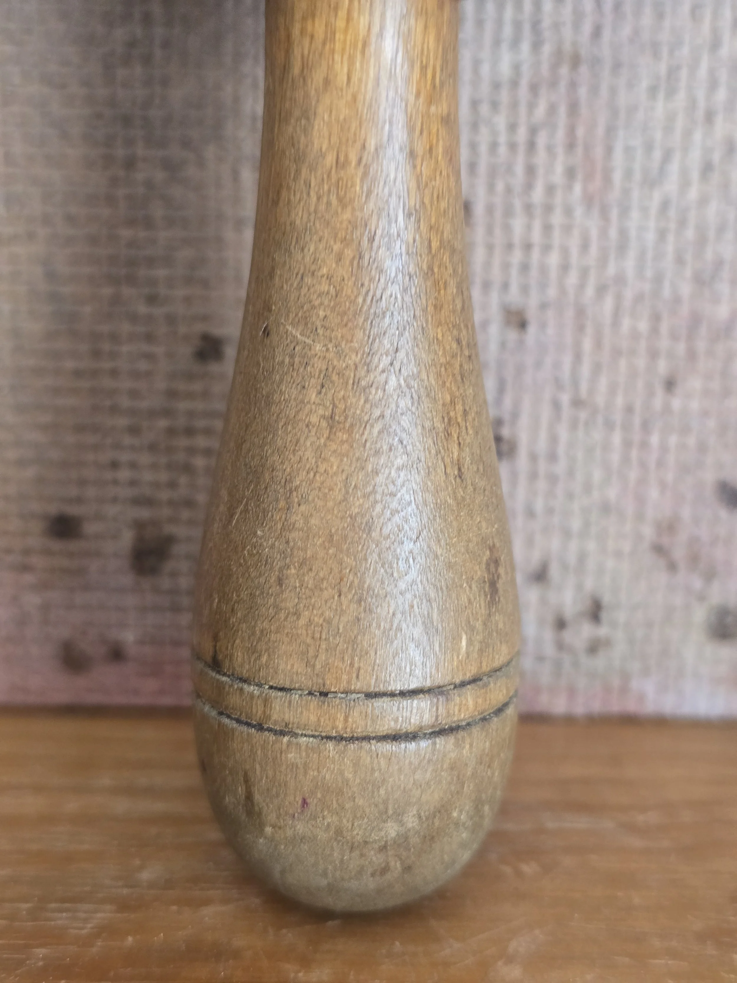 Traditional wooden sewing tool for darning socks and knitwear.