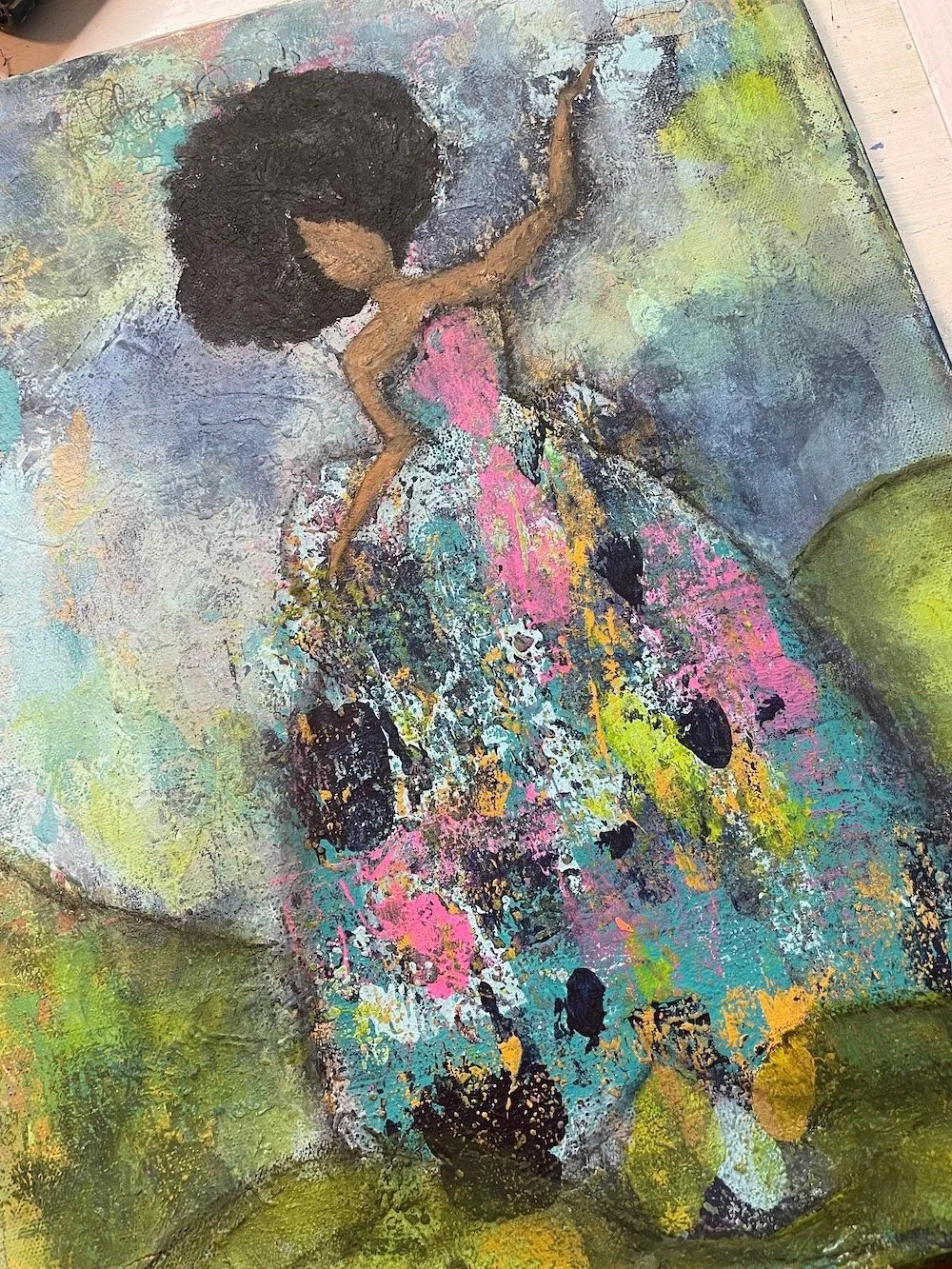 Painting Over Old Canvas Art — Tiare Smith Art