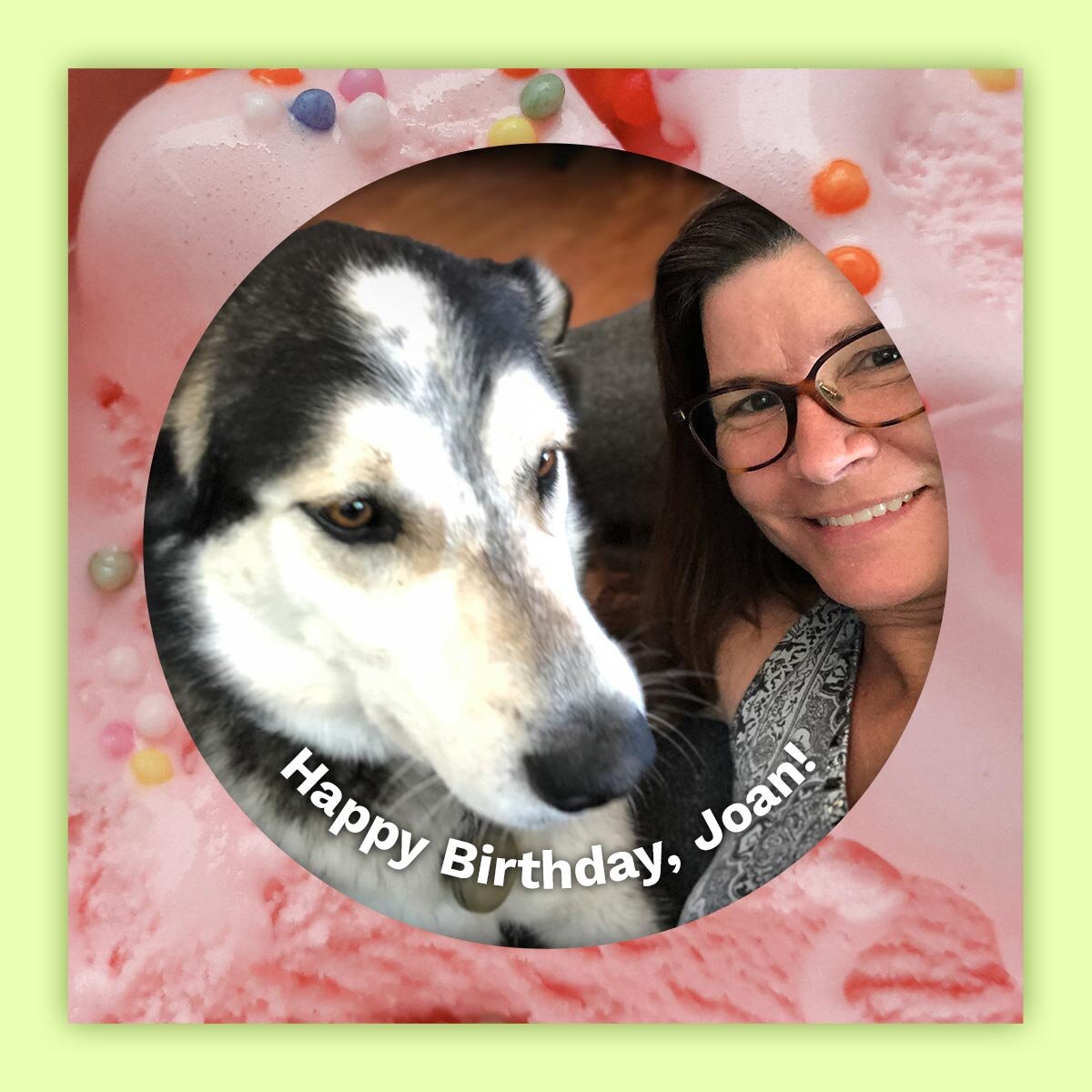 Happy birthday to Account Services Director and resident sheep wrangler Joan! 🎉 We hope your day is be-ewe-tiful! 🐑