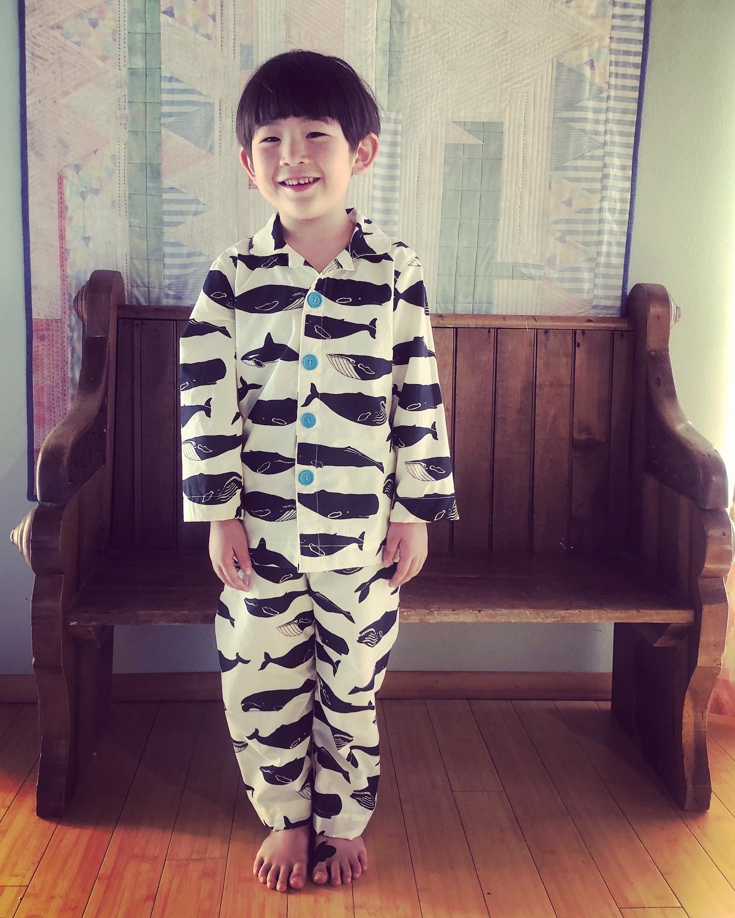 ORGANIC COTTON WHALE PJ