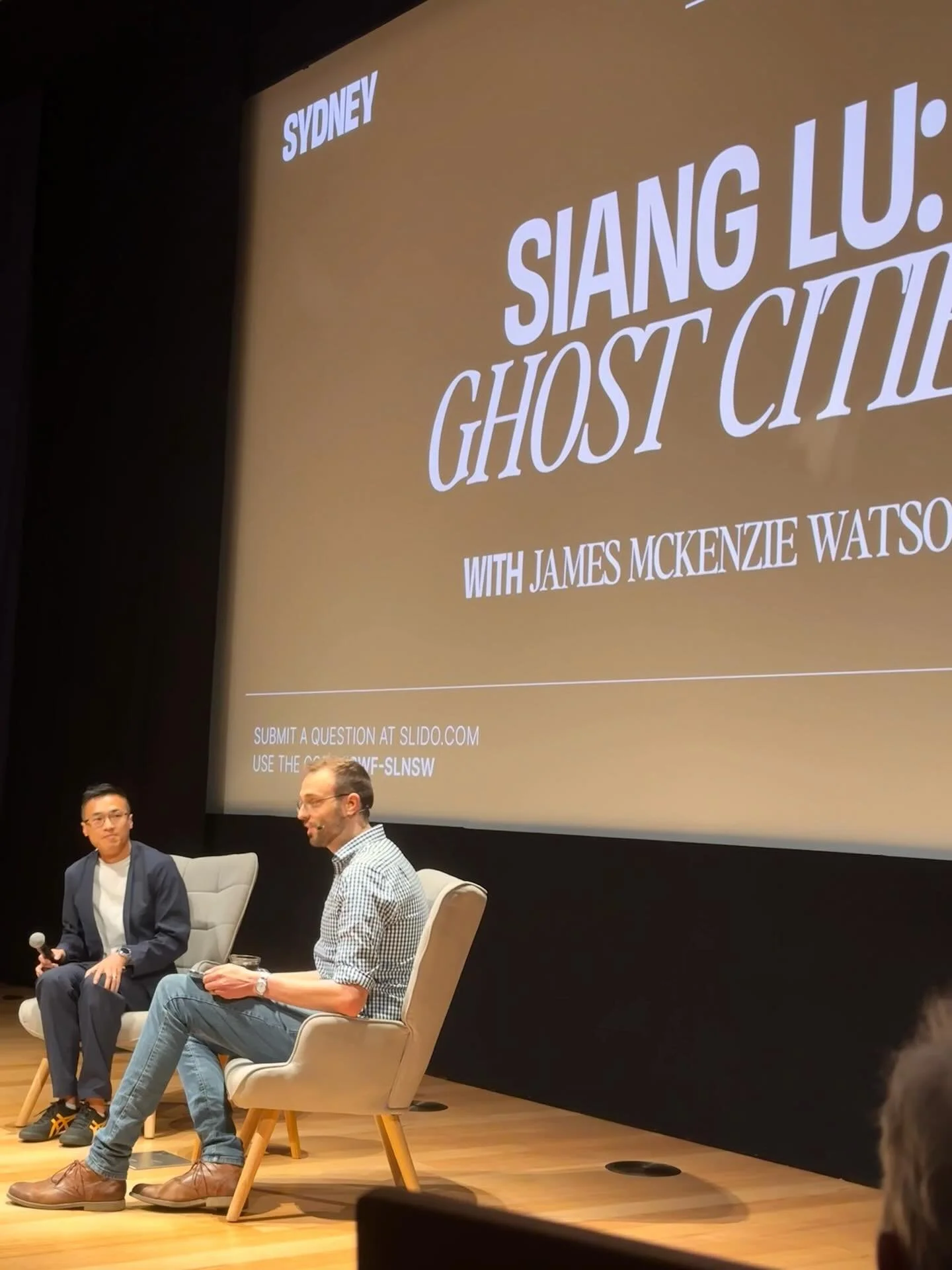 Lots of thoughts provoked @sydwritersfest with @sianglu_author and @jamesmcwatson Going off to write a click-bait pitch for my novel 😉