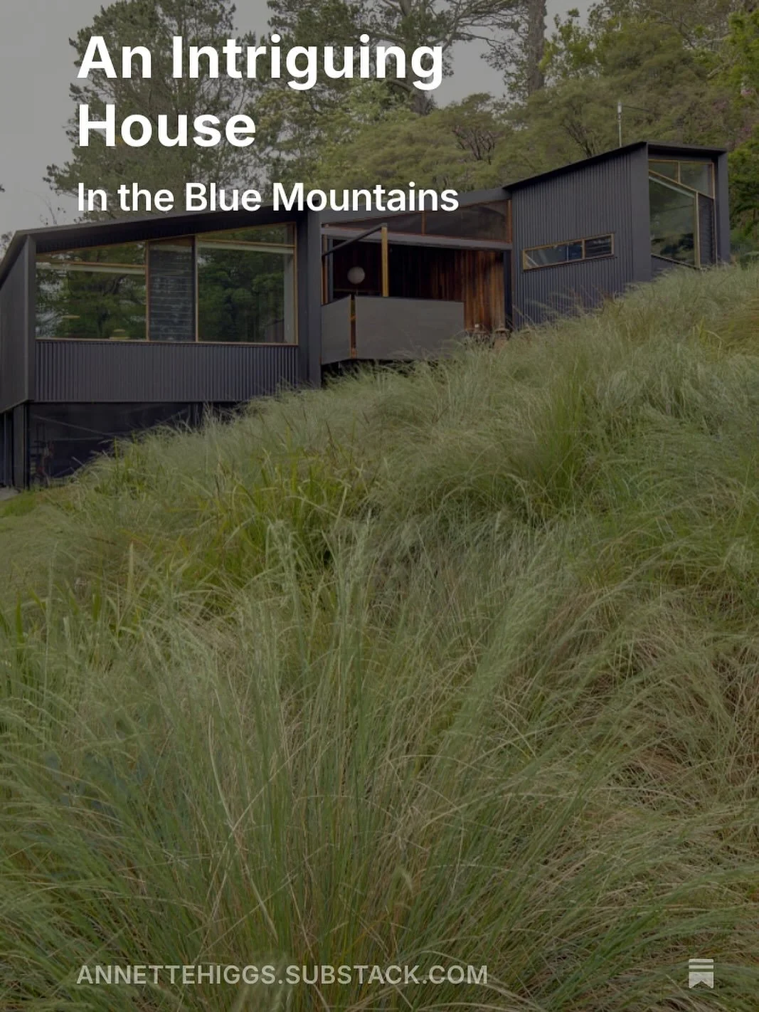 It’s Friday. A new How To Downsize is out. 
https://annettehiggs.substack.com/p/an-intriguing-house