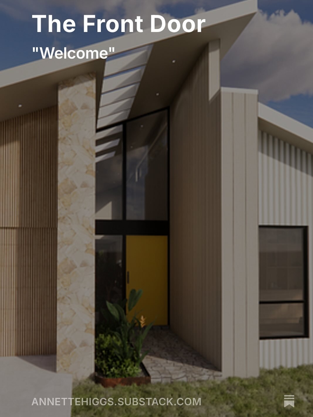 It&rsquo;s Friday. A new How To Downsize is out. 

https://annettehiggs.substack.com/p/the-front-door