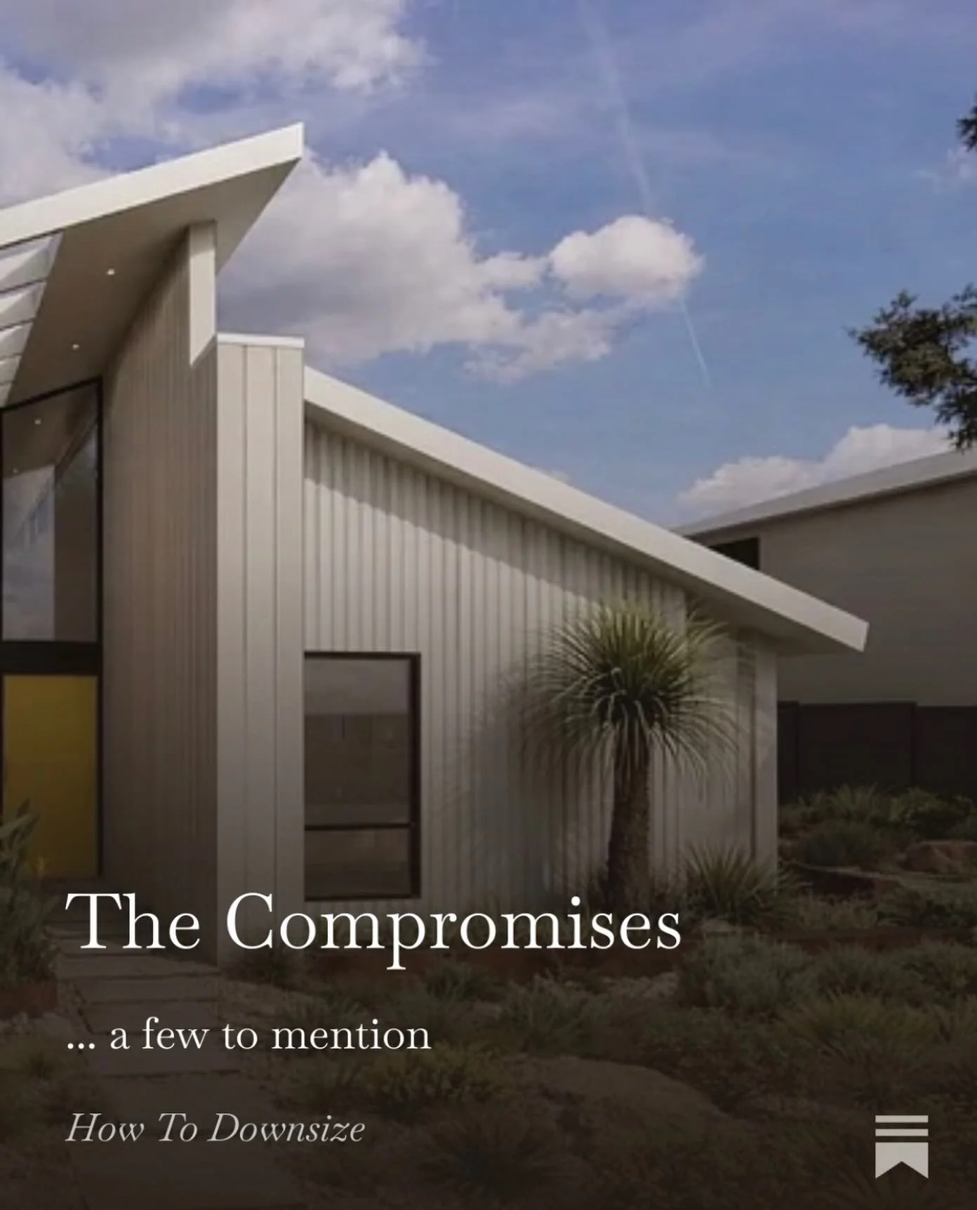 It&rsquo;s Friday. A new How To Downsize is out. 

https://annettehiggs.substack.com/p/the-compromises