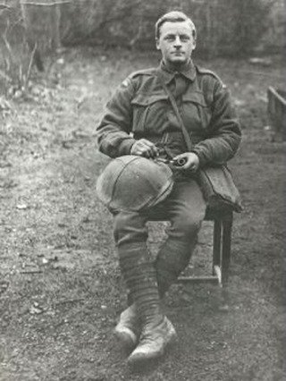 This handsome lad is my dad&rsquo;s uncle Reg, Private Reginald Biggs.
Reg was a cadet journalist with the Launceston Examiner at the outbreak of WWI, and he enlisted in 1916.

At first he was rejected for Service because he was too short and had fal