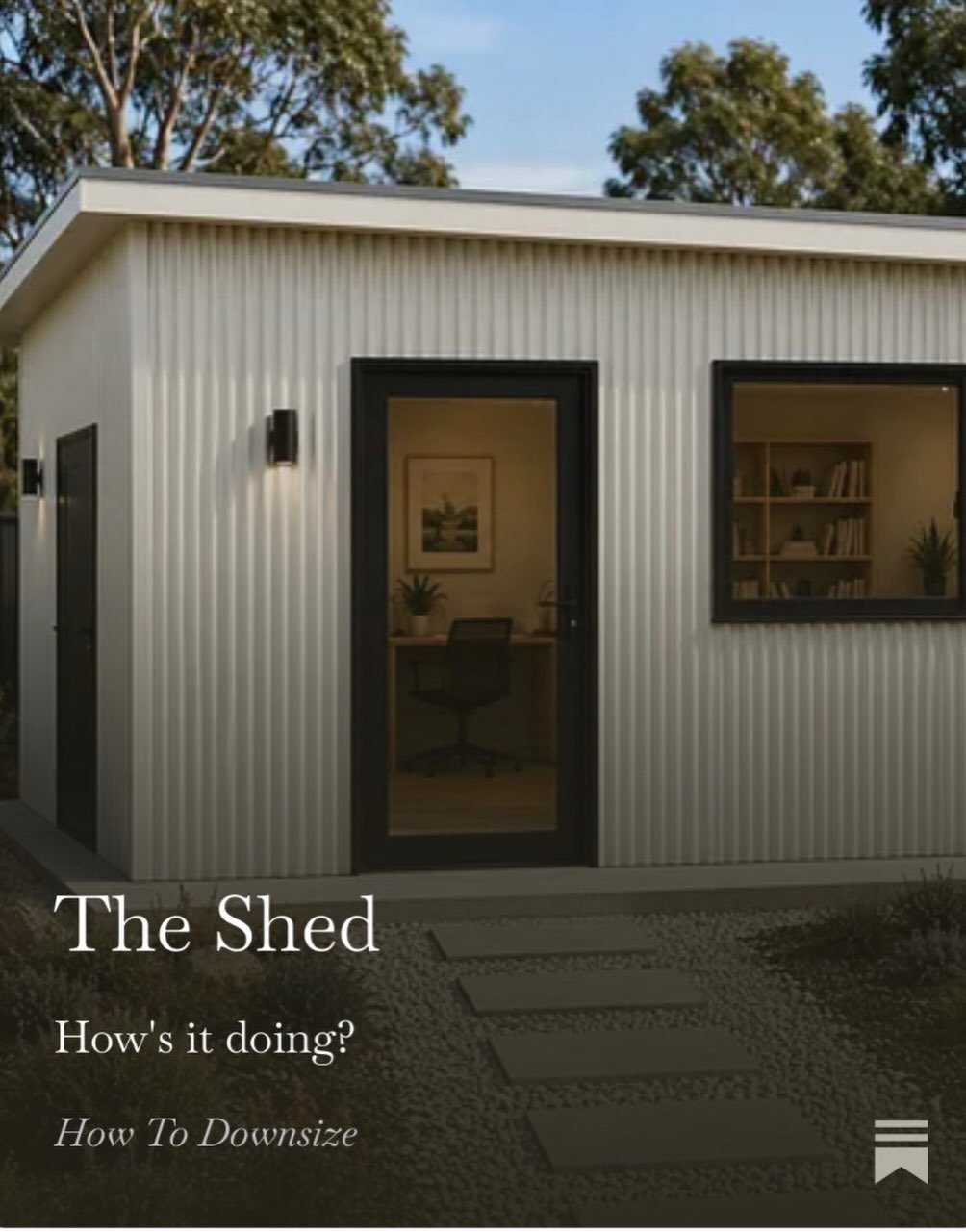 It&rsquo;s Friday. A new How To Downsize is out. 

https://annettehiggs.substack.com/p/the-shed