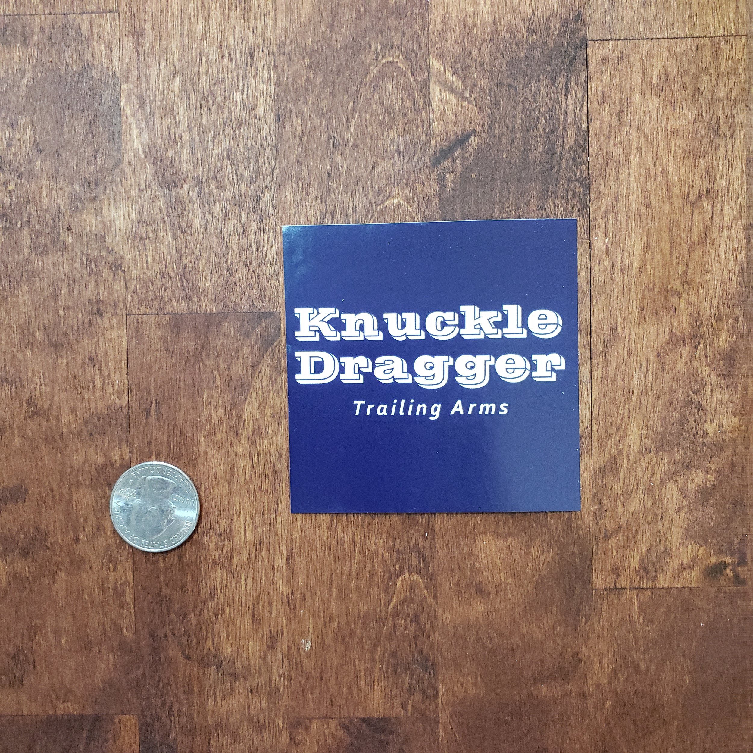 Knuckle Dragger Trailing Arms Sticker (3x3)