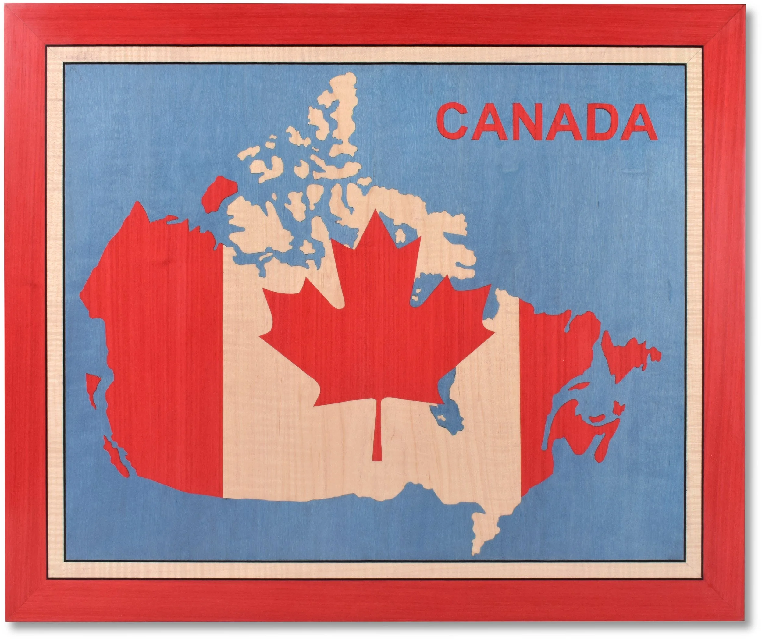 Canada Flag and Map