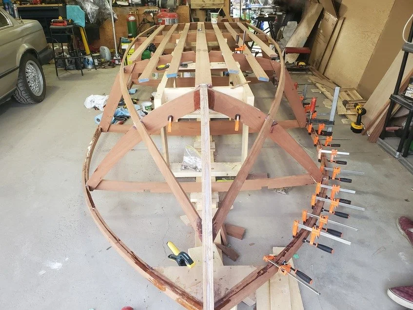 Figure 5 Laminating second sheer layer