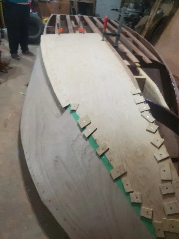 Figure 9 First bottom plywood fitted