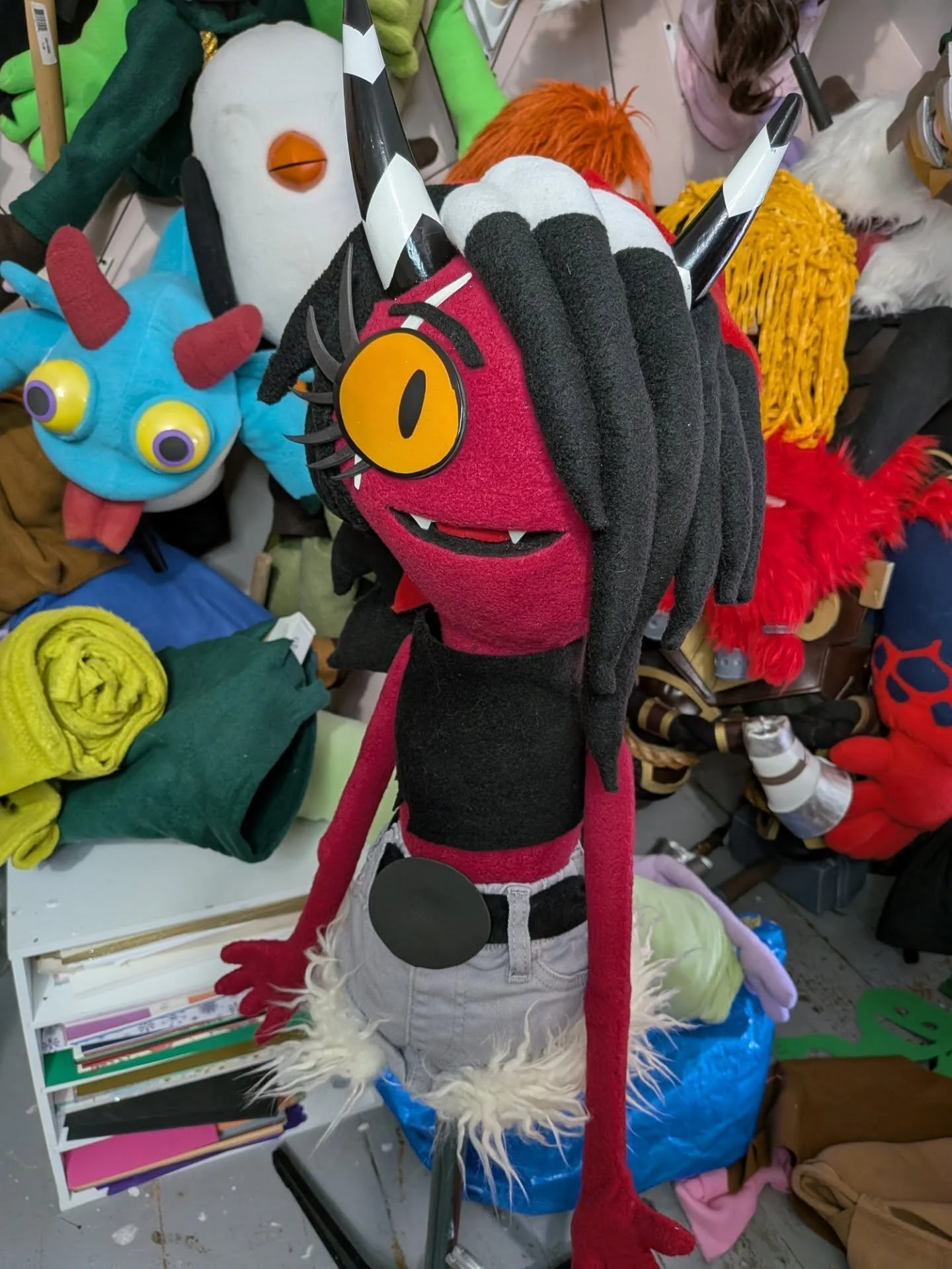 Just finished for a happy customer! Sallie Mae from @helluvabossofficial @vivziebizzie
.
#hazbinhotelfanart&hearts;️❤️ #hazbinhotel #helluvaboss #salliemae #puppet #hazbinhotelvox #hazbinhotellucifer&hearts;︎ #hazbinhotelalastor #helluvabossfanart #h