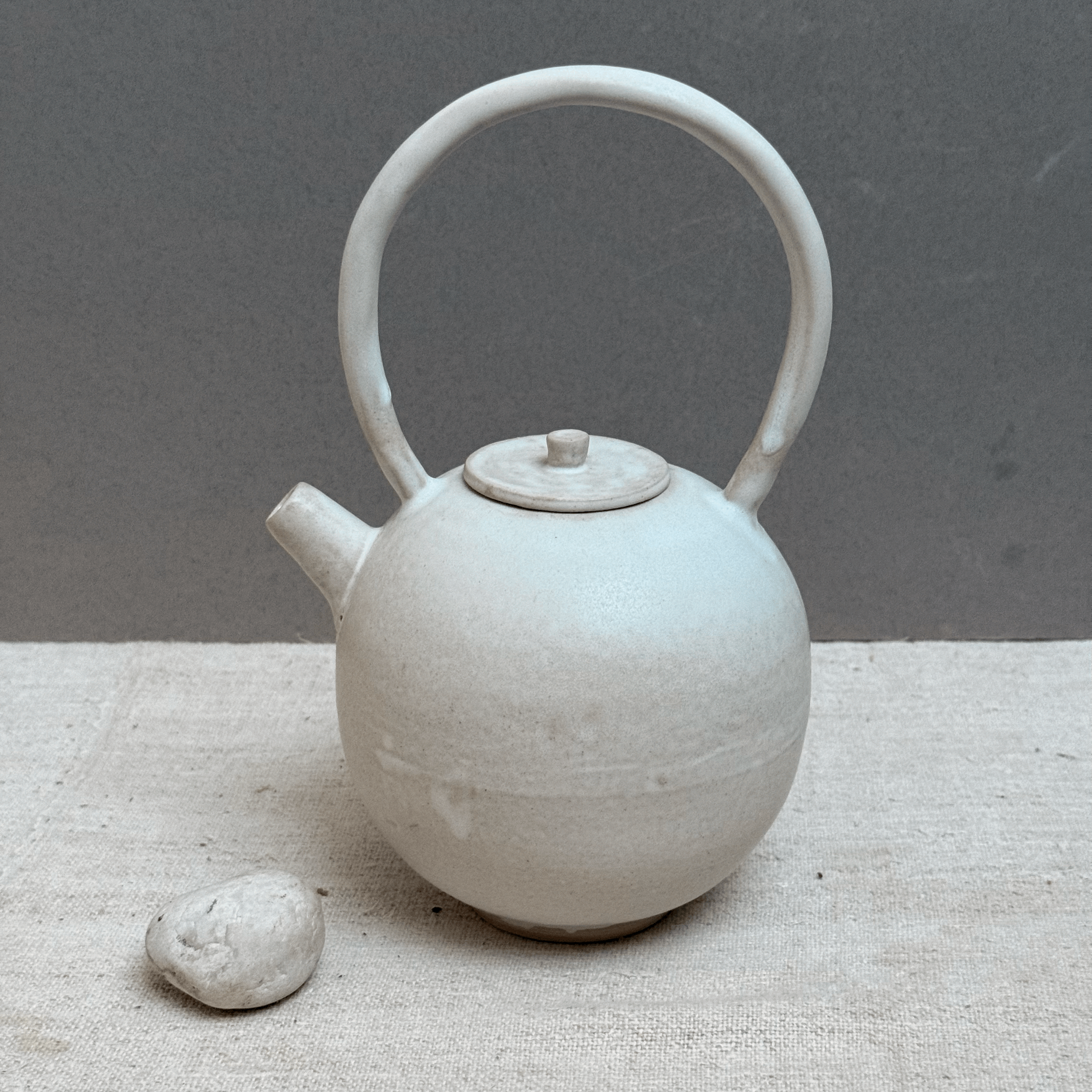 Small Round Cream Teapot 2025