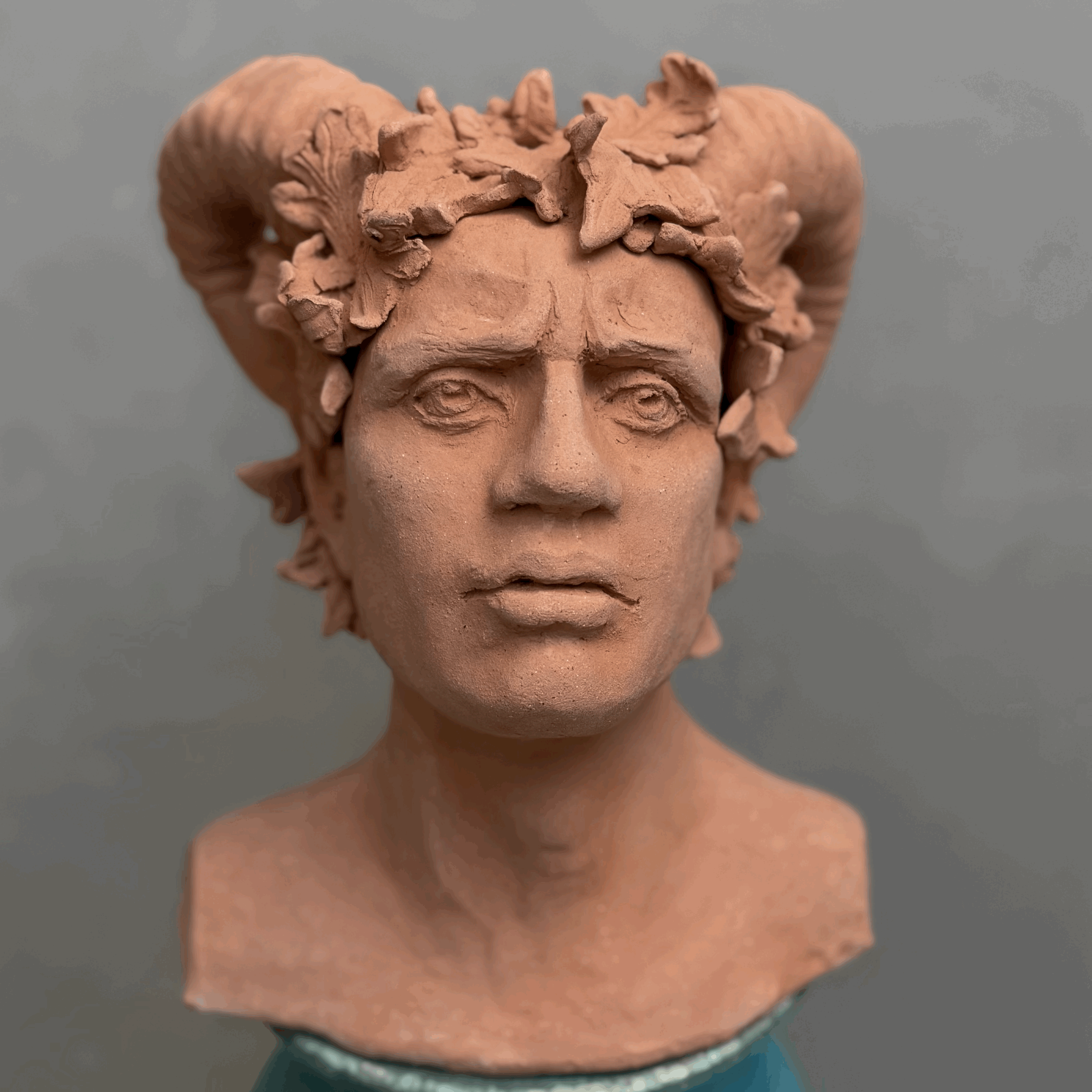 Faun Earthenware Sculpture