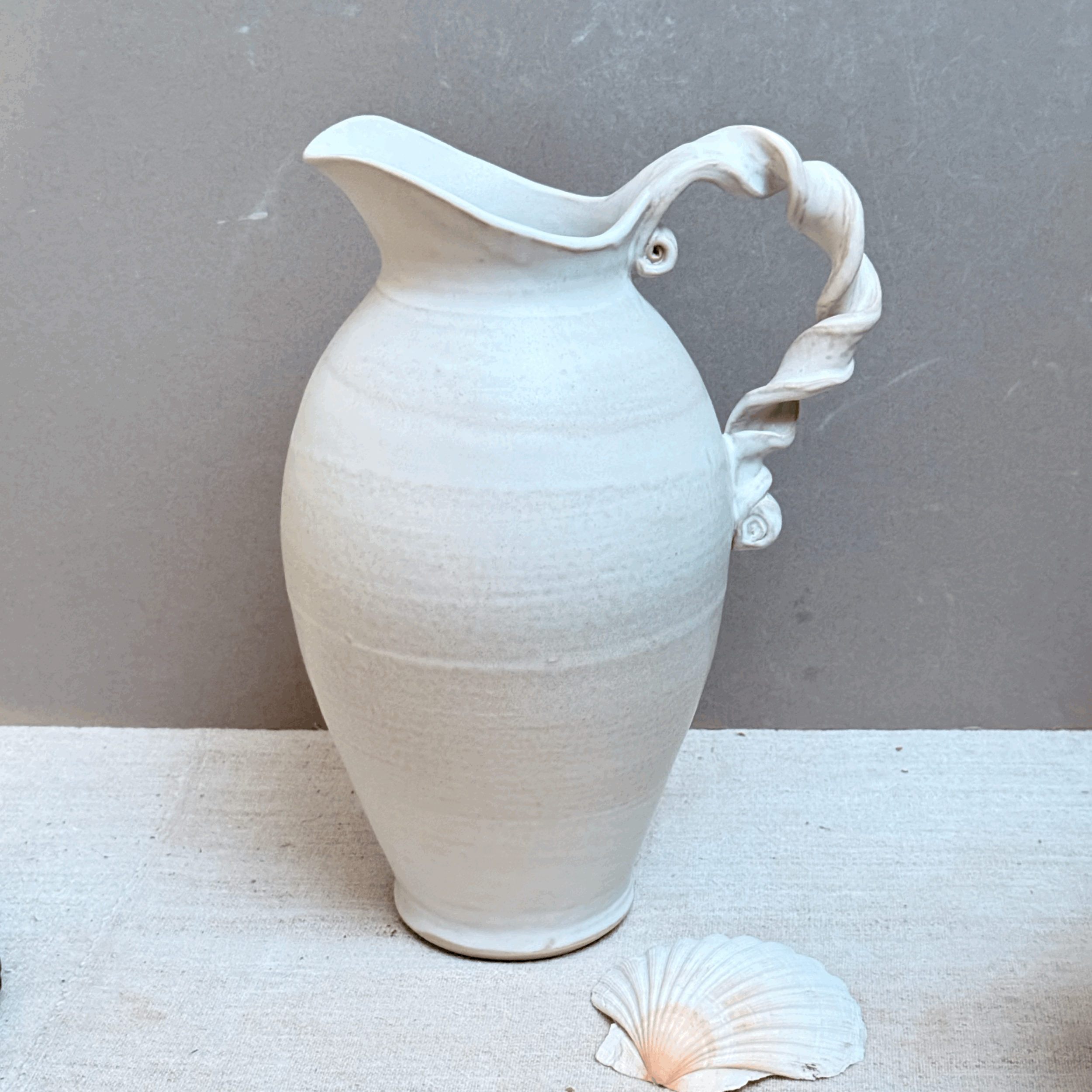 Very Large Cream Jug with Twisted Handle 2025