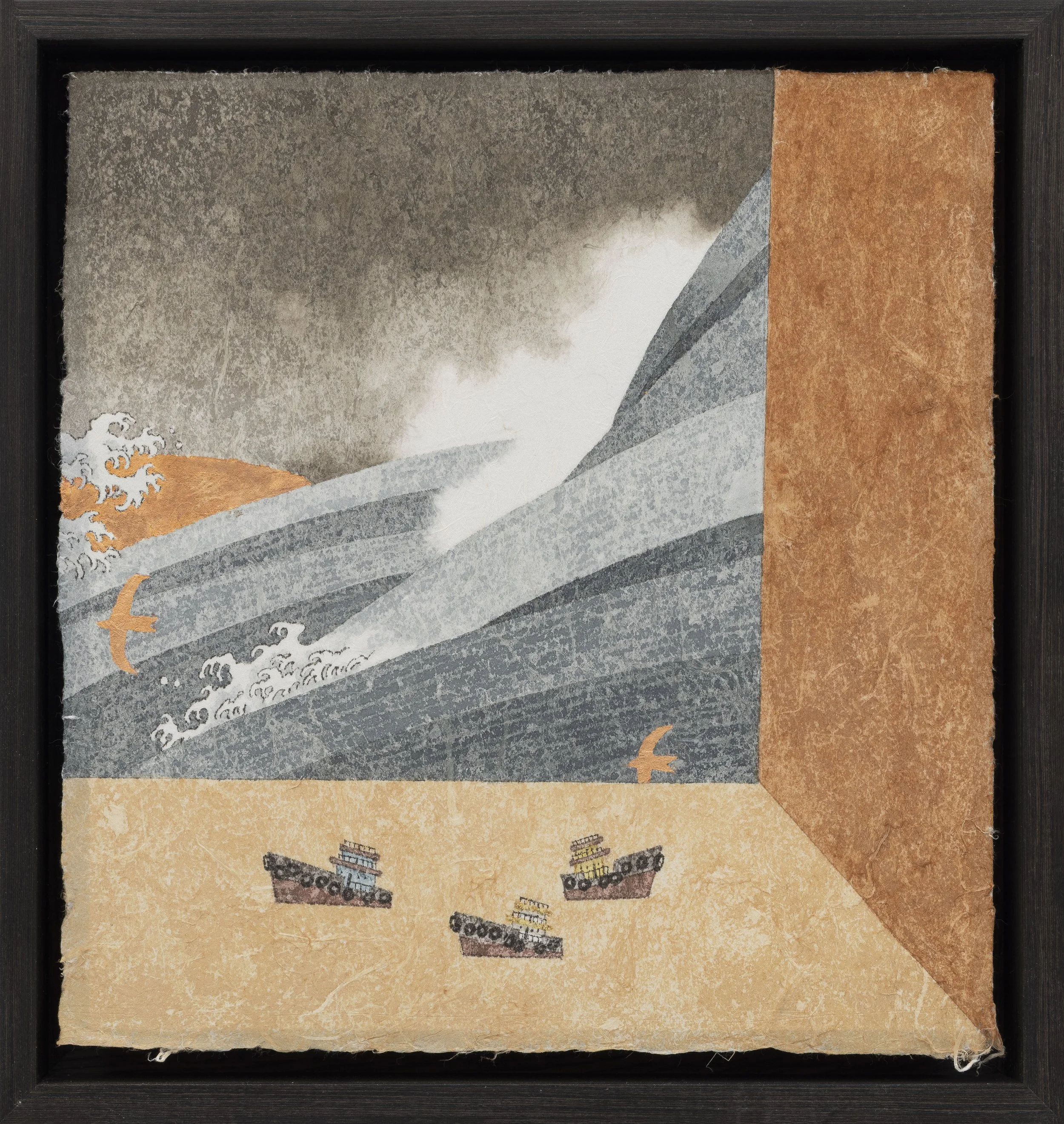 沈君怡 浮世柜 4 2026 铜箔水墨纸本设色 33×31cm.JPG
