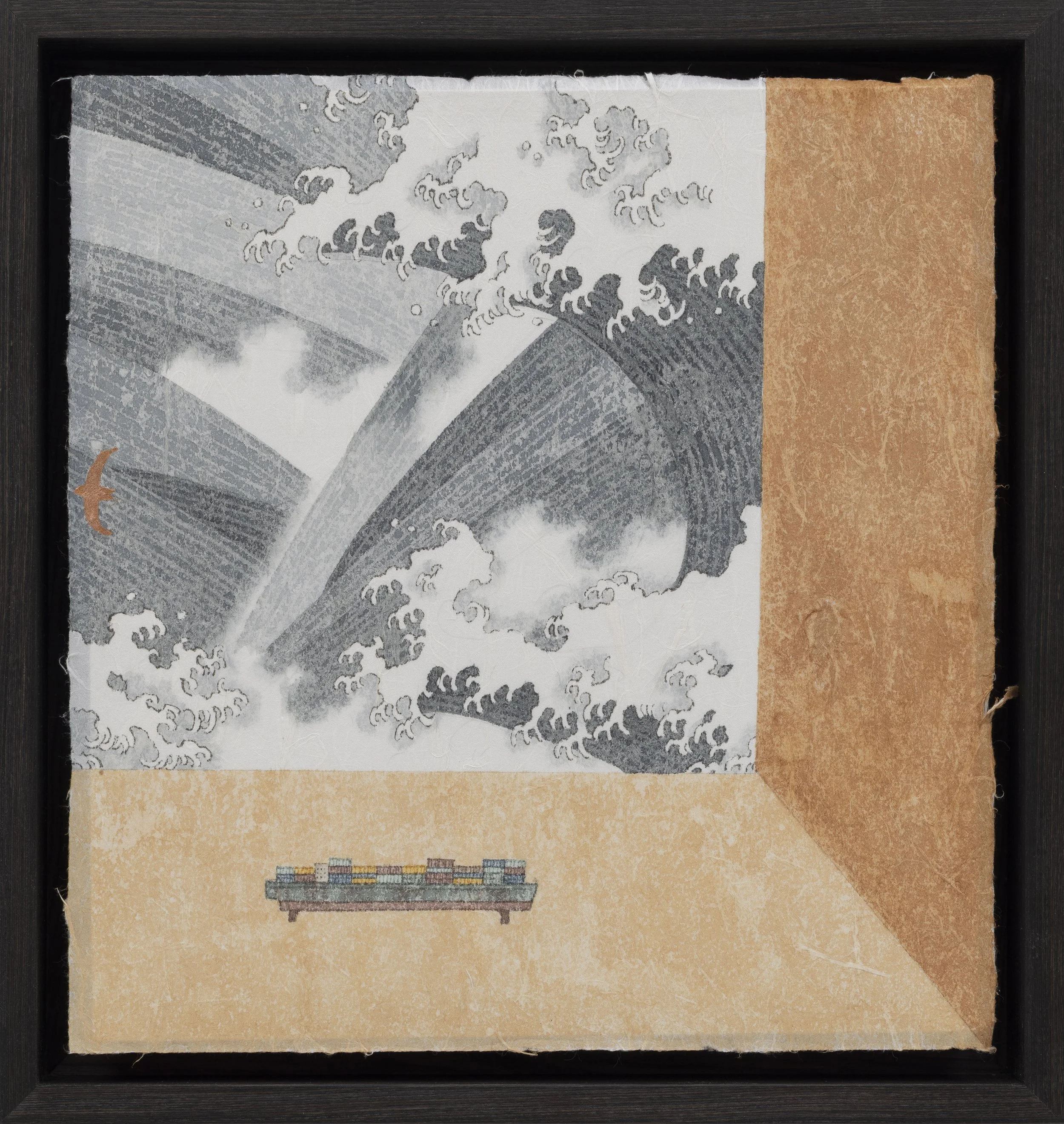 沈君怡 浮世柜 8 2026 铜箔水墨纸本设色 33×31cm.JPG