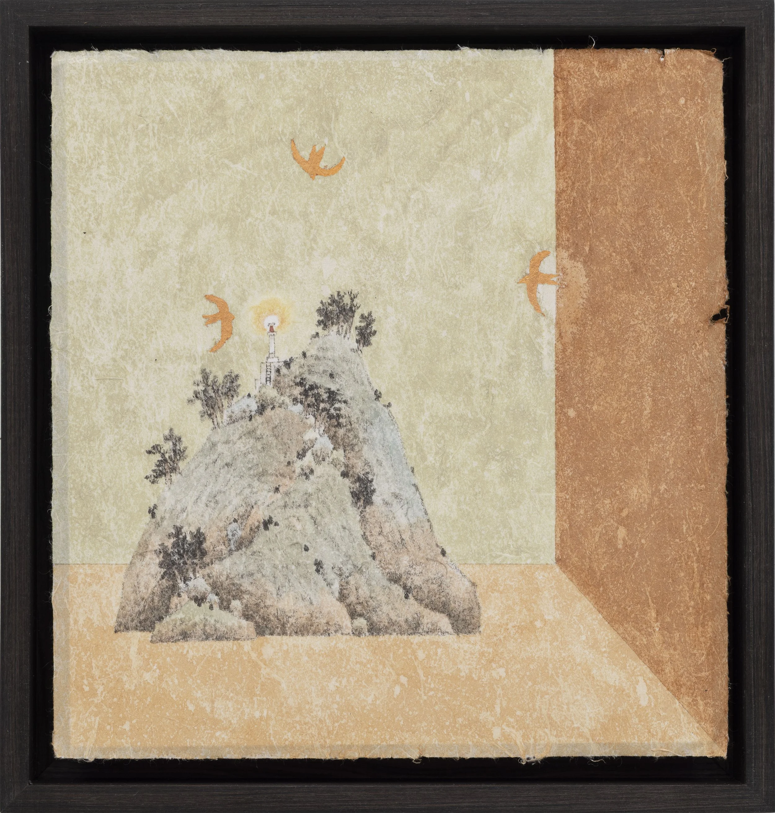 沈君怡 浮世柜 1 2026 铜箔水墨纸本设色 33×31cm.JPG