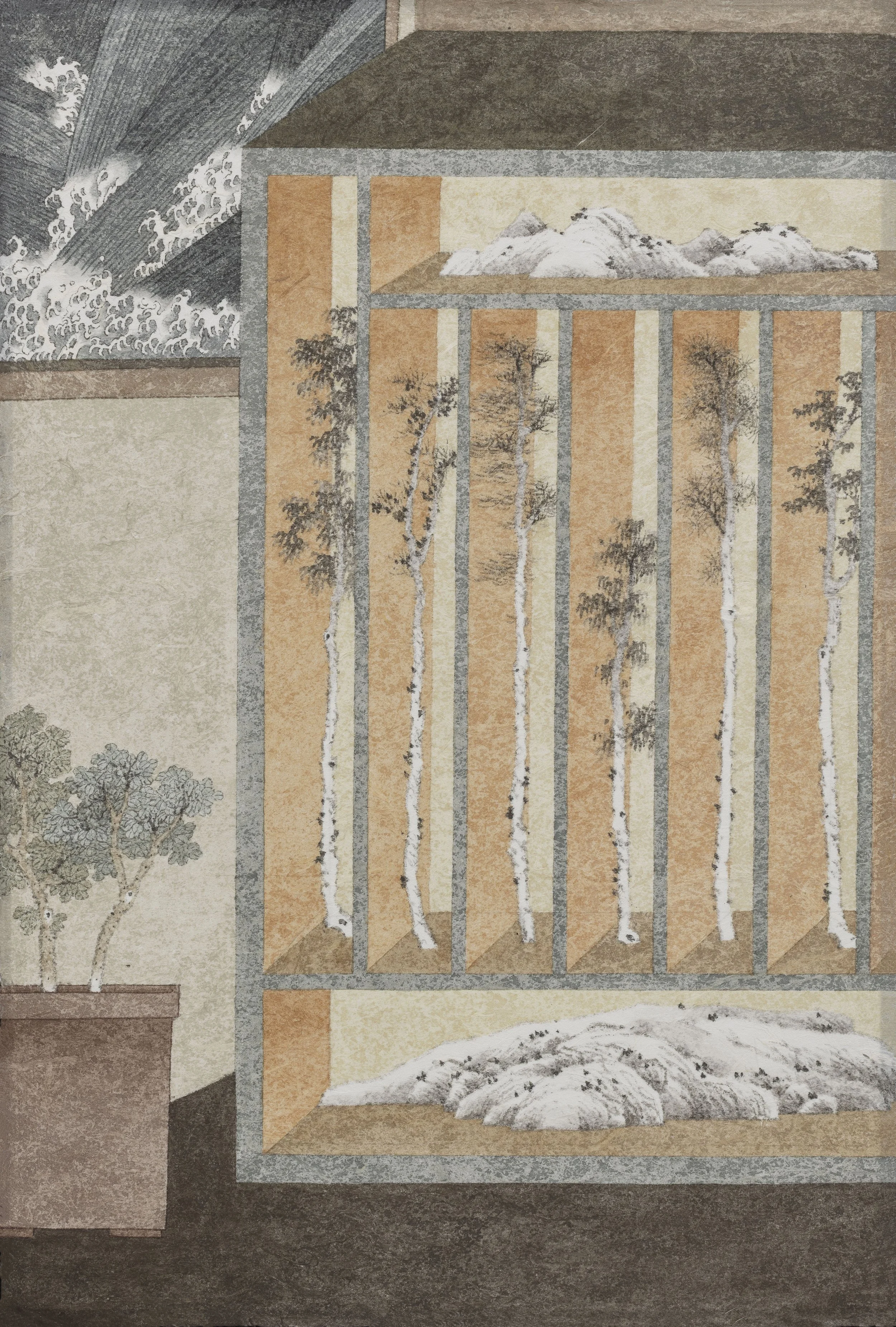 櫃中六君子 52.5×35cm.JPG