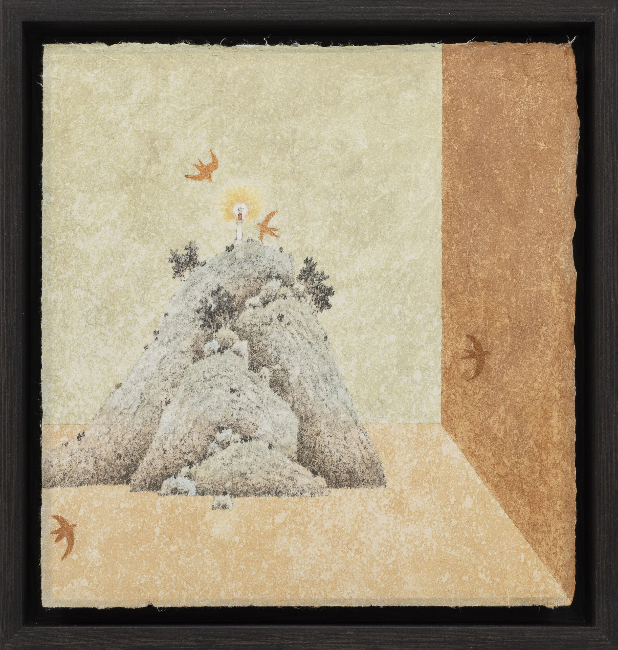 沈君怡 浮世柜 16 2026 铜箔水墨纸本设色 33×31cm.JPG
