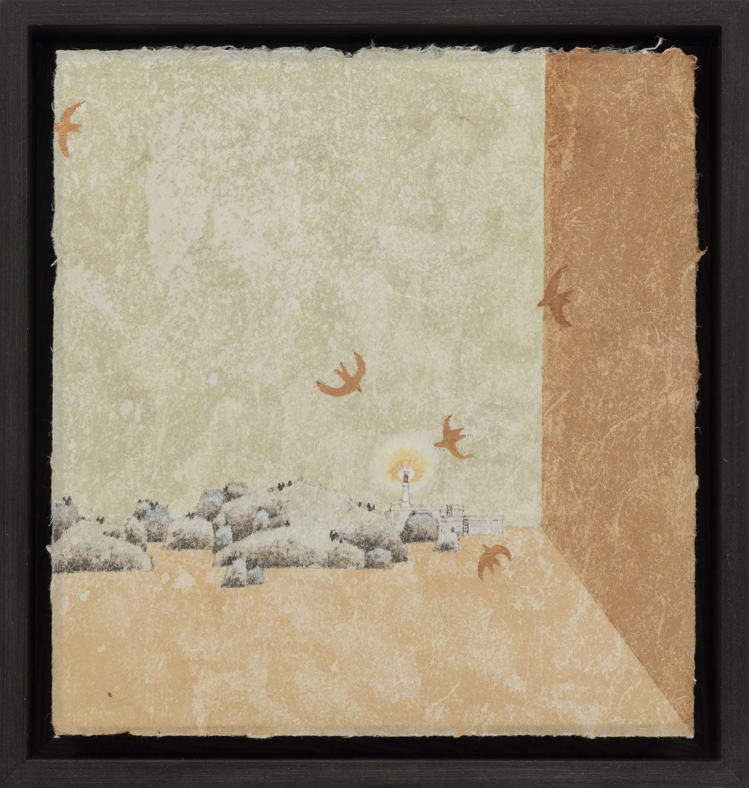 沈君怡 浮世柜 11 2026 铜箔水墨纸本设色 33×31cm.JPG